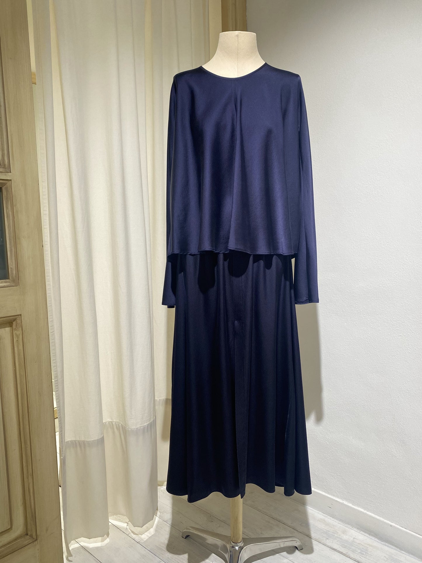 W BLOUSE FORTE FORTE blusa in raso di seta stretch