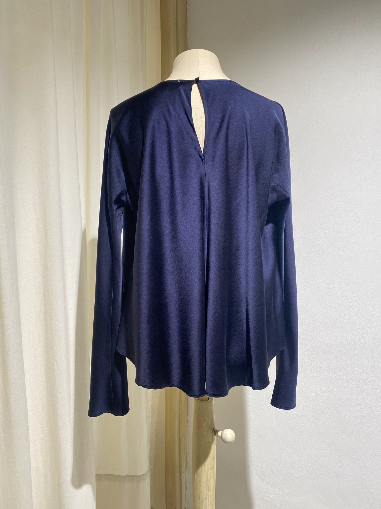 W BLOUSE FORTE FORTE blusa in raso di seta stretch