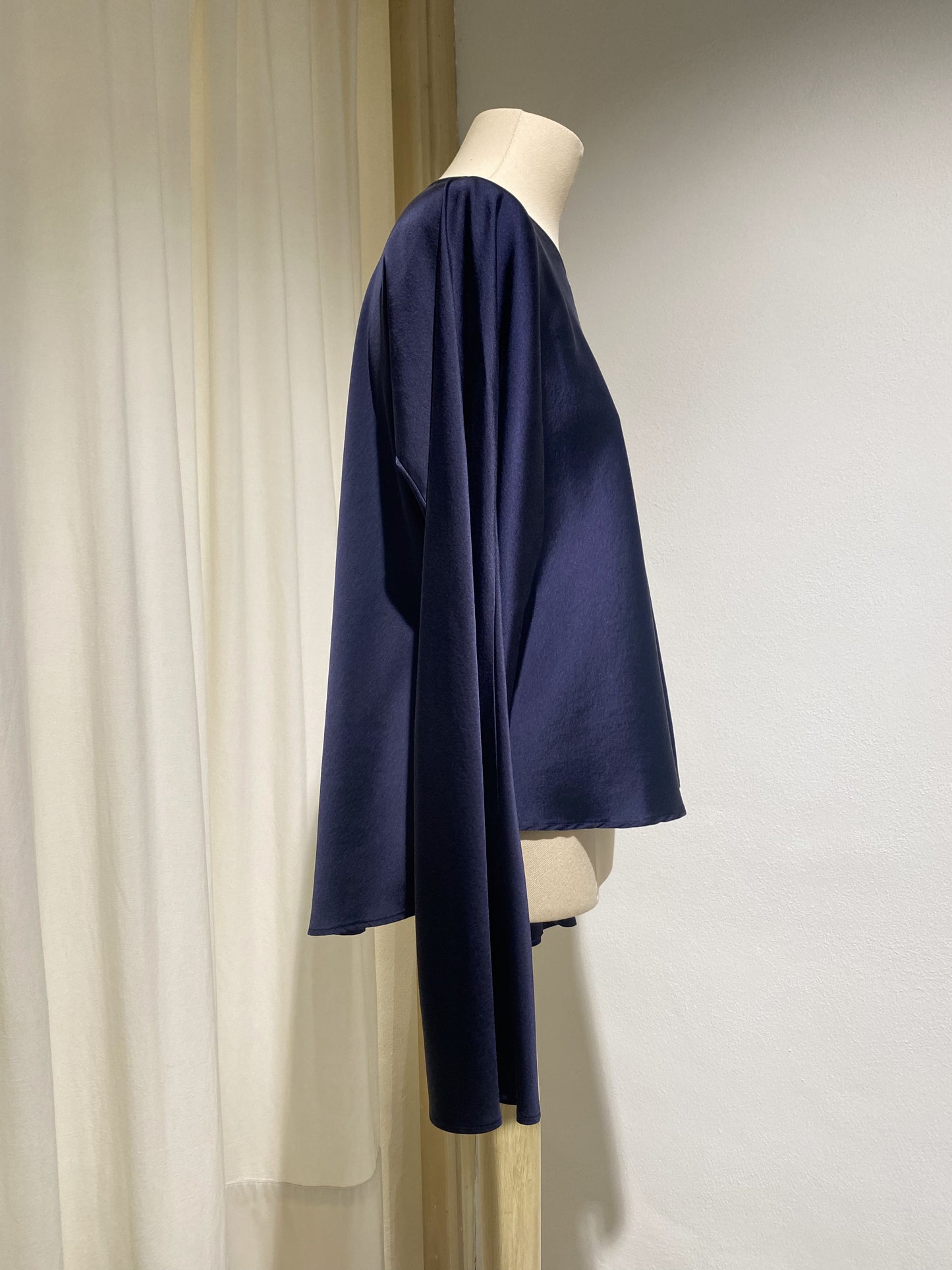 W BLOUSE FORTE FORTE blusa in raso di seta stretch