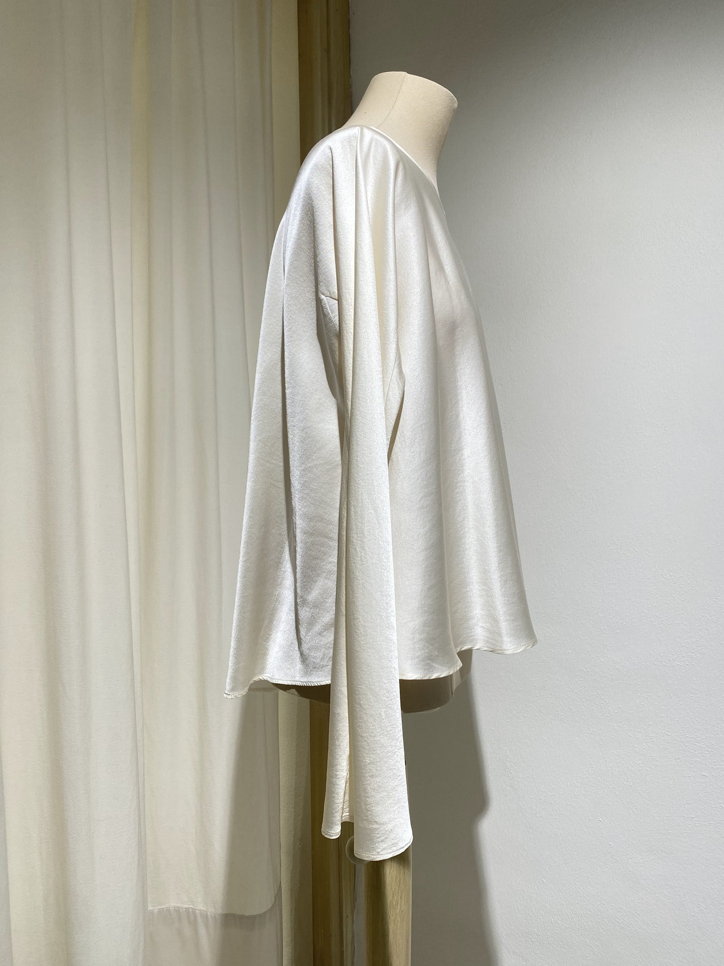 W BLOUSE FORTE FORTE blusa in raso di seta stretch