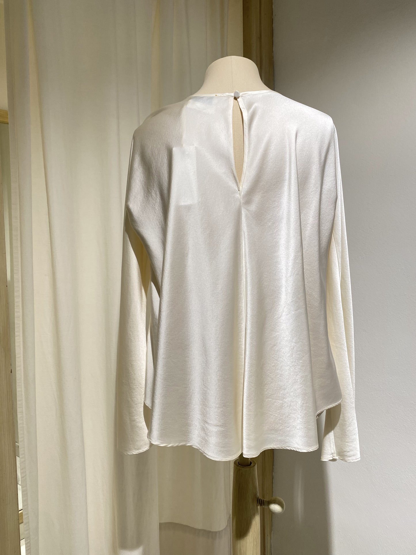 W BLOUSE FORTE FORTE blusa in raso di seta stretch