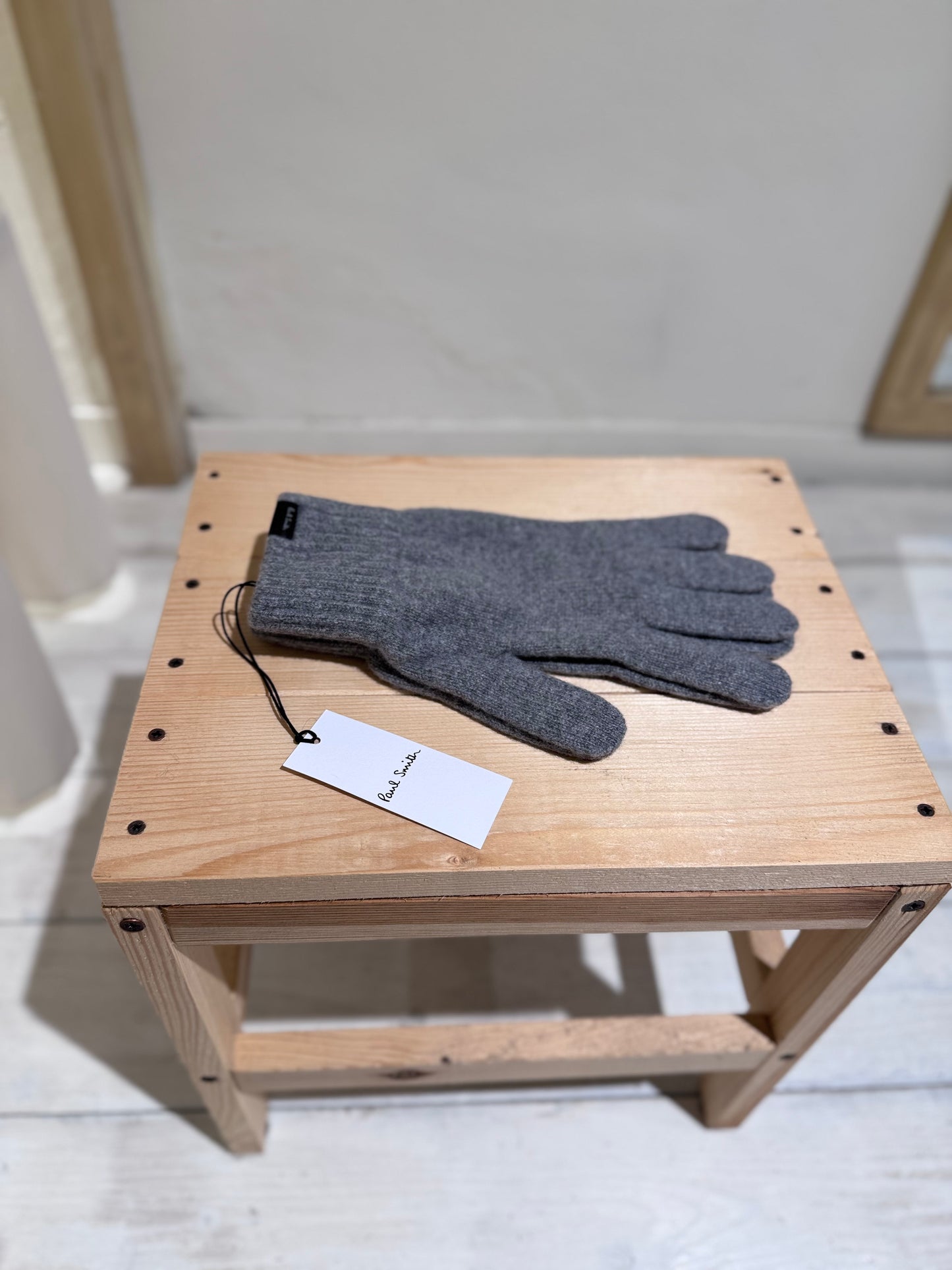 M CASHMERE GLOVE PAUL SMITH - LIGHT GREY