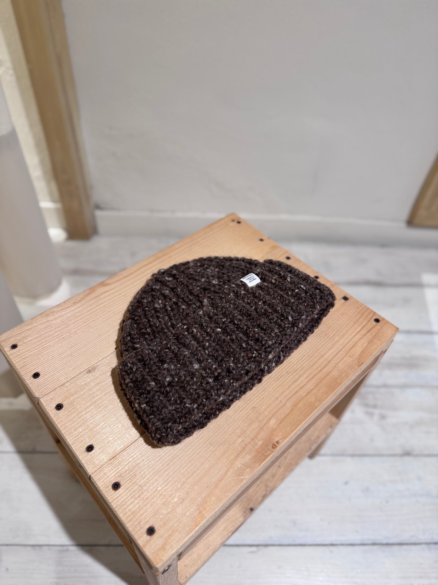 M DANIEL DONEGAL RIB BEANIE - NORSE PROJECTS - SEAL BROWN