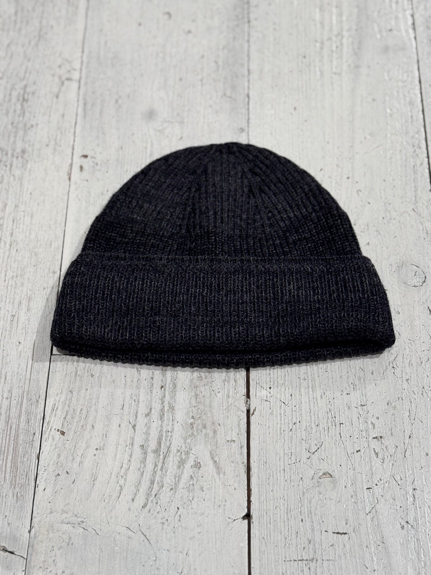 M Wool Cotton Rib Beanie - NORSE PROJECTS - dark grey