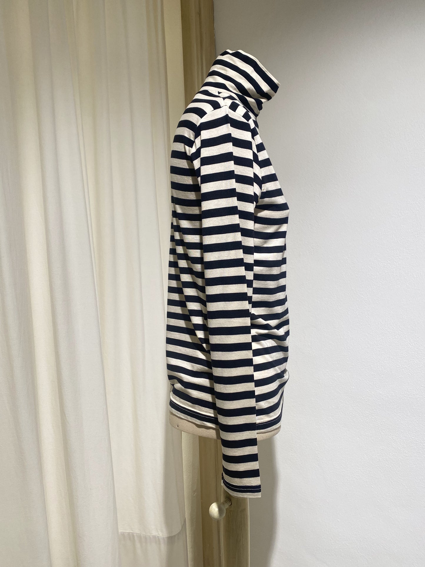 W TURTLE NECK SHIRT - DIEGA - STRIPES BLACK
