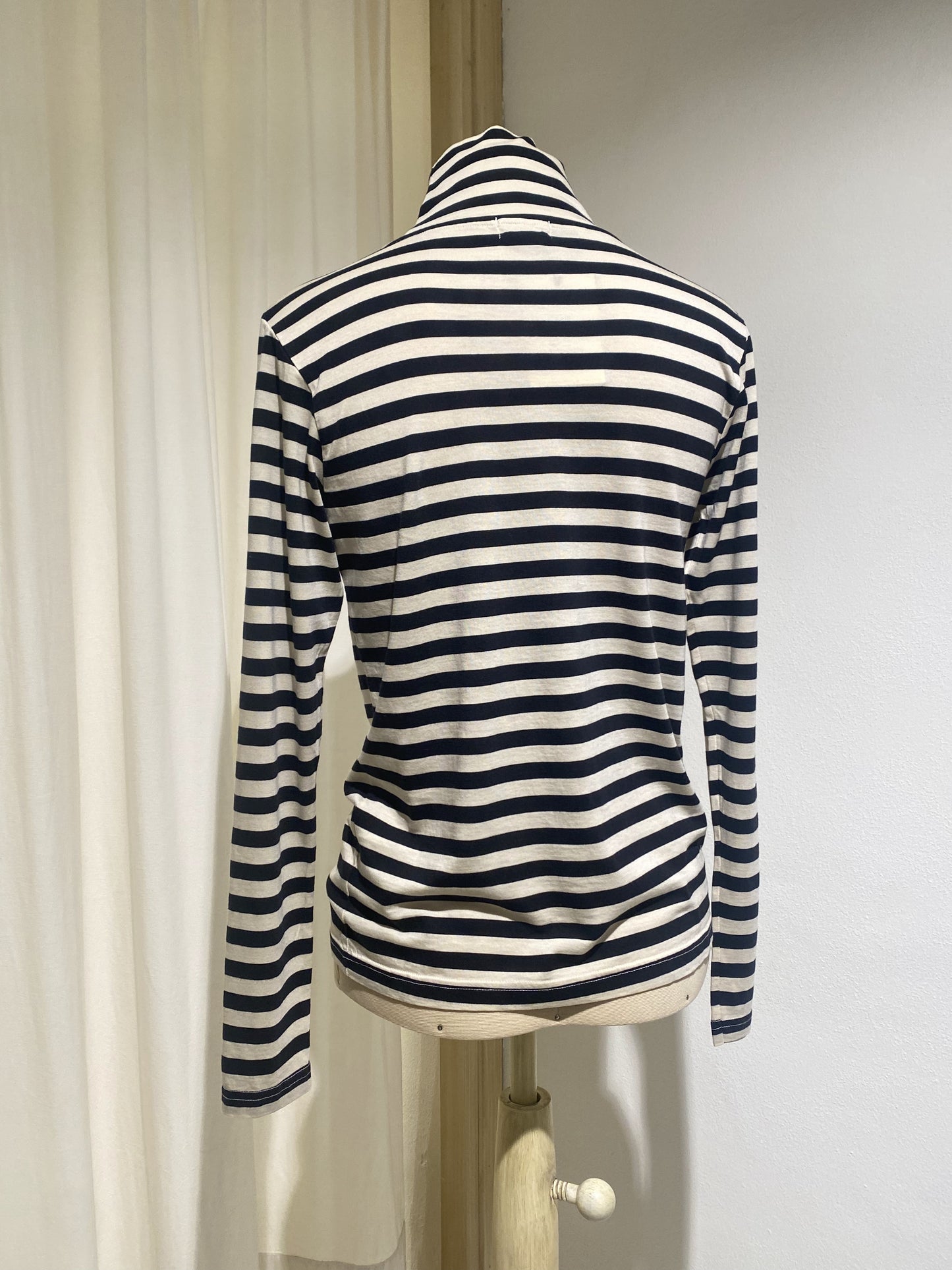W TURTLE NECK SHIRT - DIEGA - STRIPES BLACK