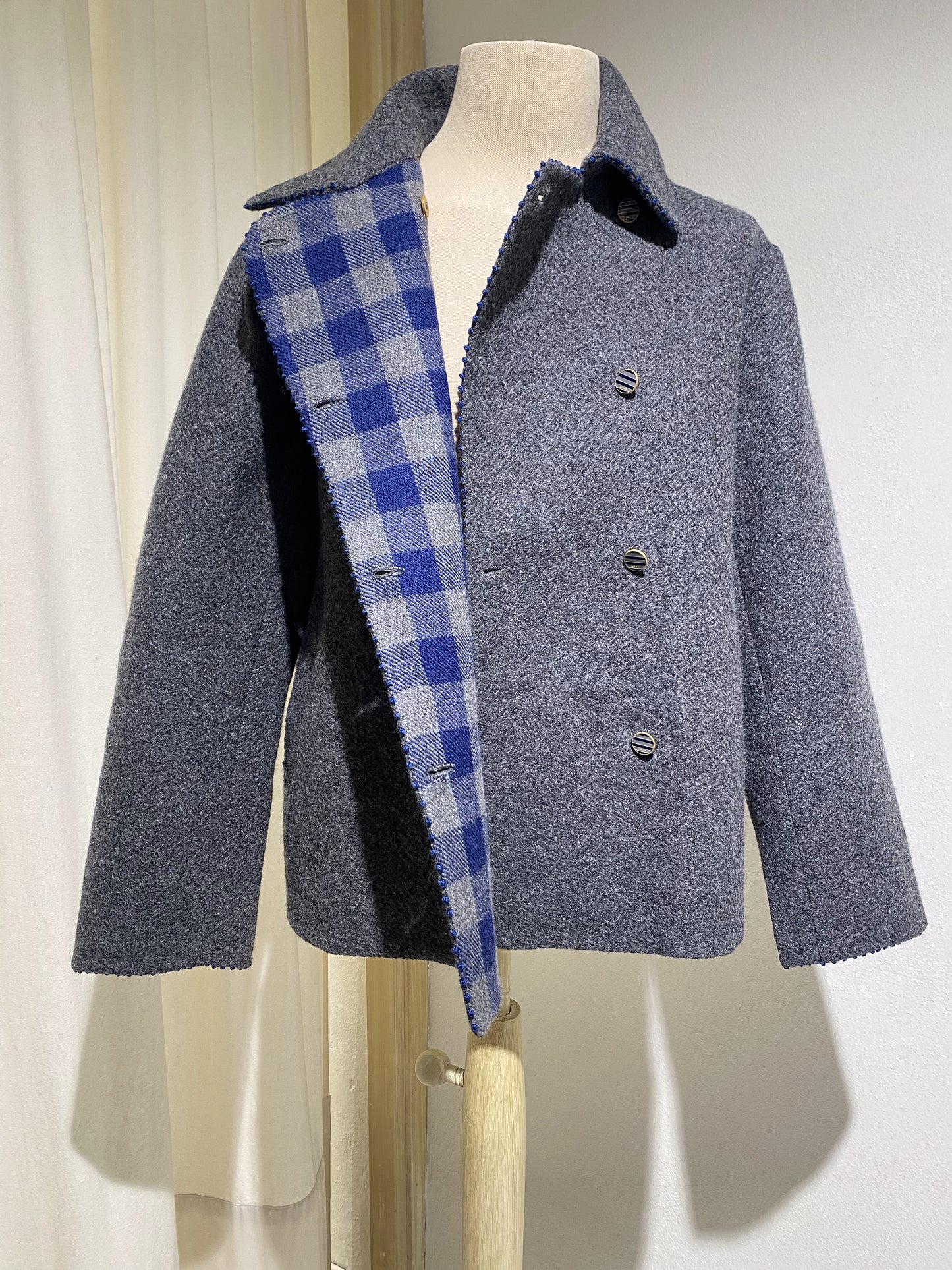 W BLAZER COAT WOOL PÉRO GREY