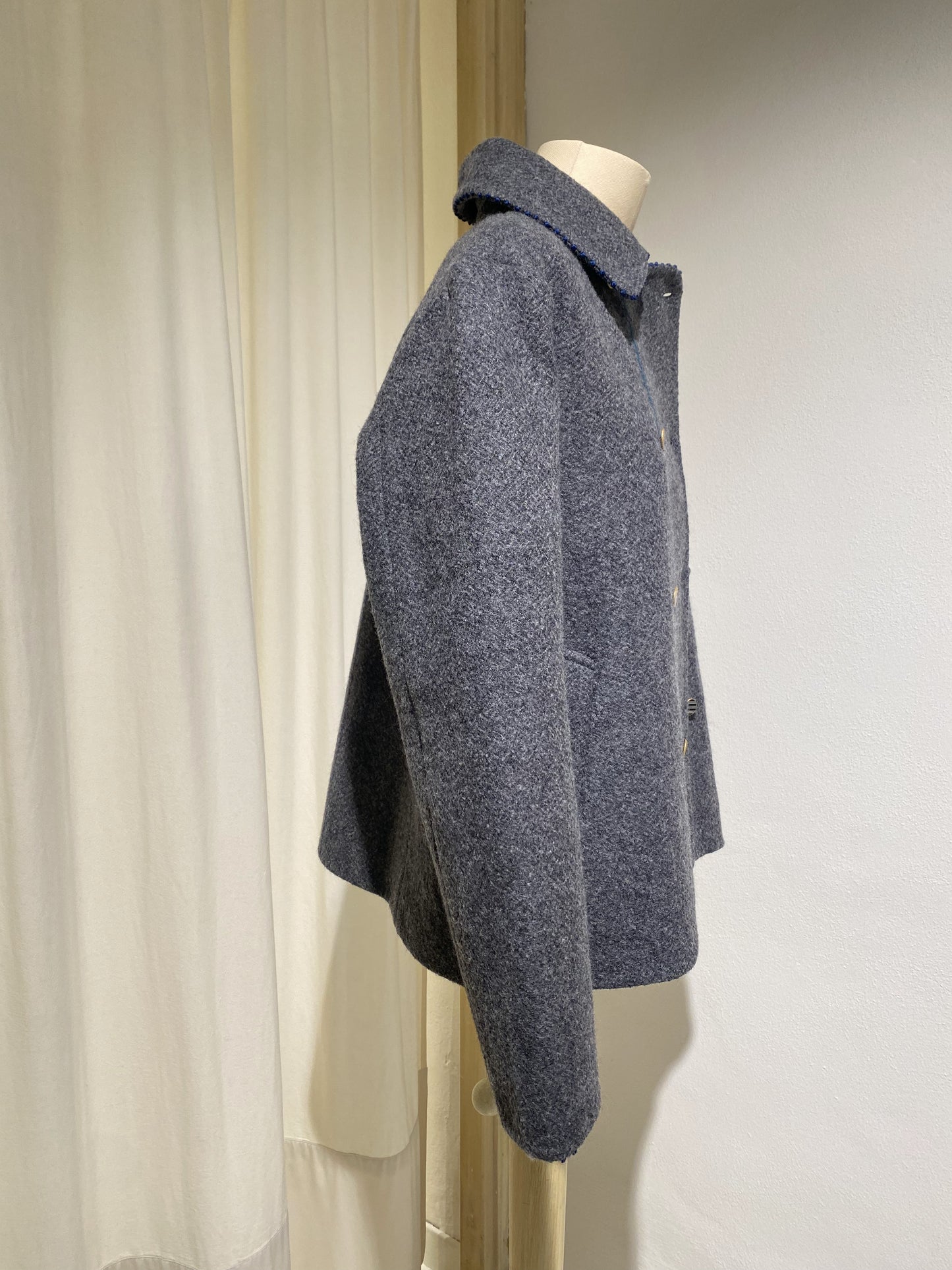 W BLAZER COAT WOOL PÉRO GREY