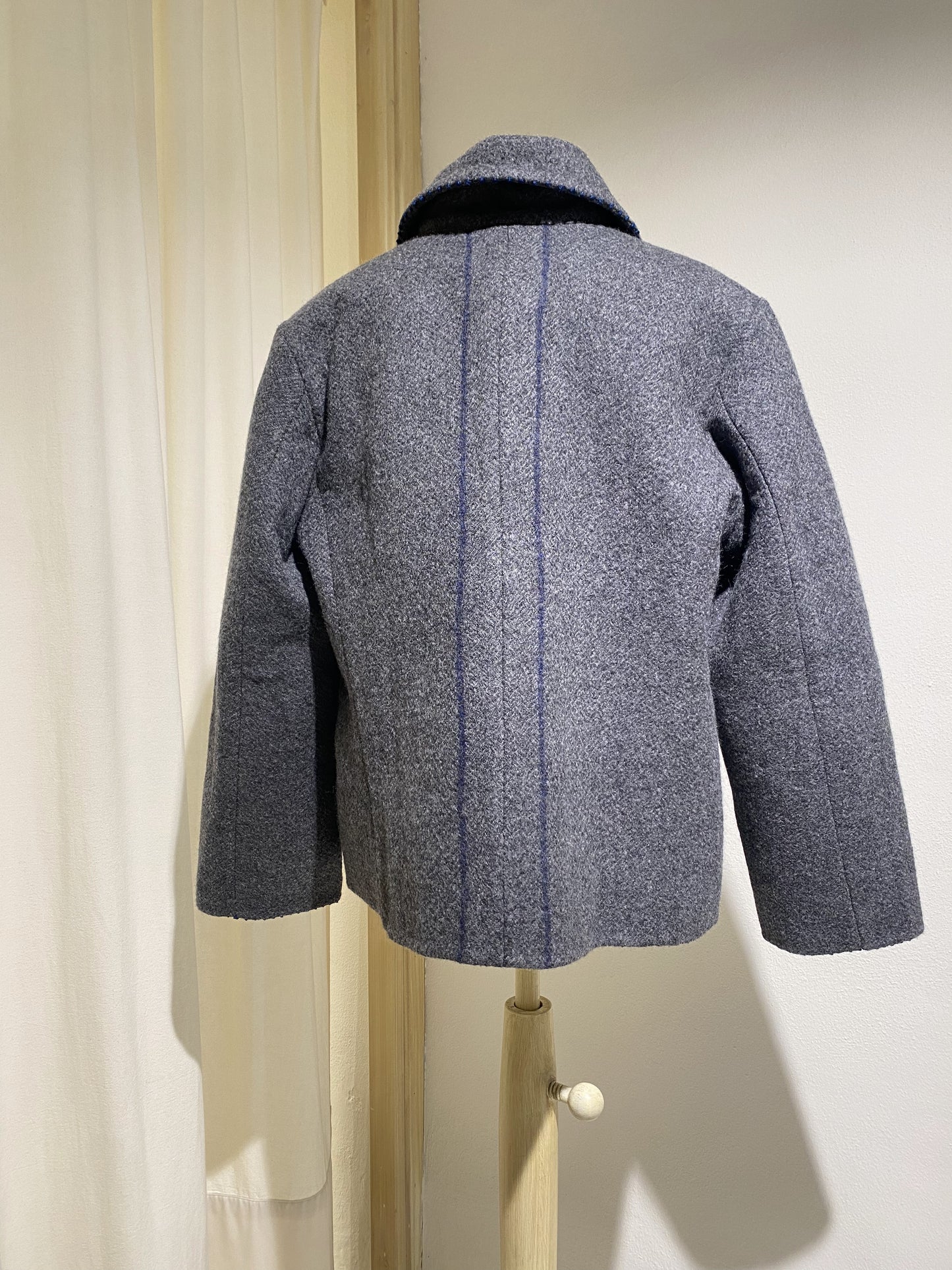 W BLAZER COAT WOOL PÉRO GREY