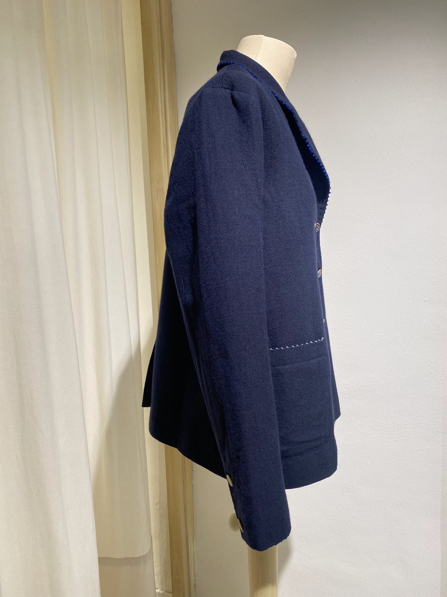 W BLAZER PÉRO DOUBLE CHEST NAVY BLUE