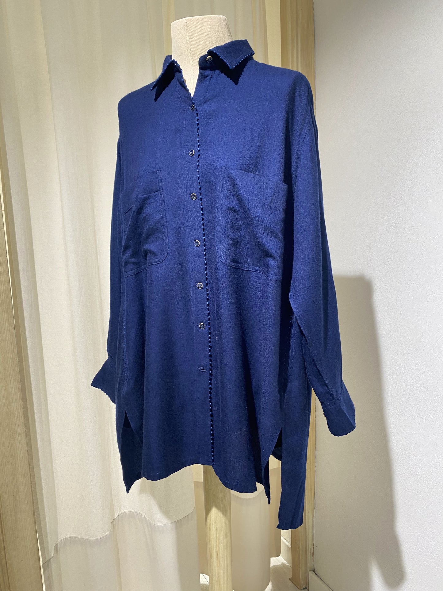 W SHIRT LONG SLEEVE PÉRO NAVY BLUE