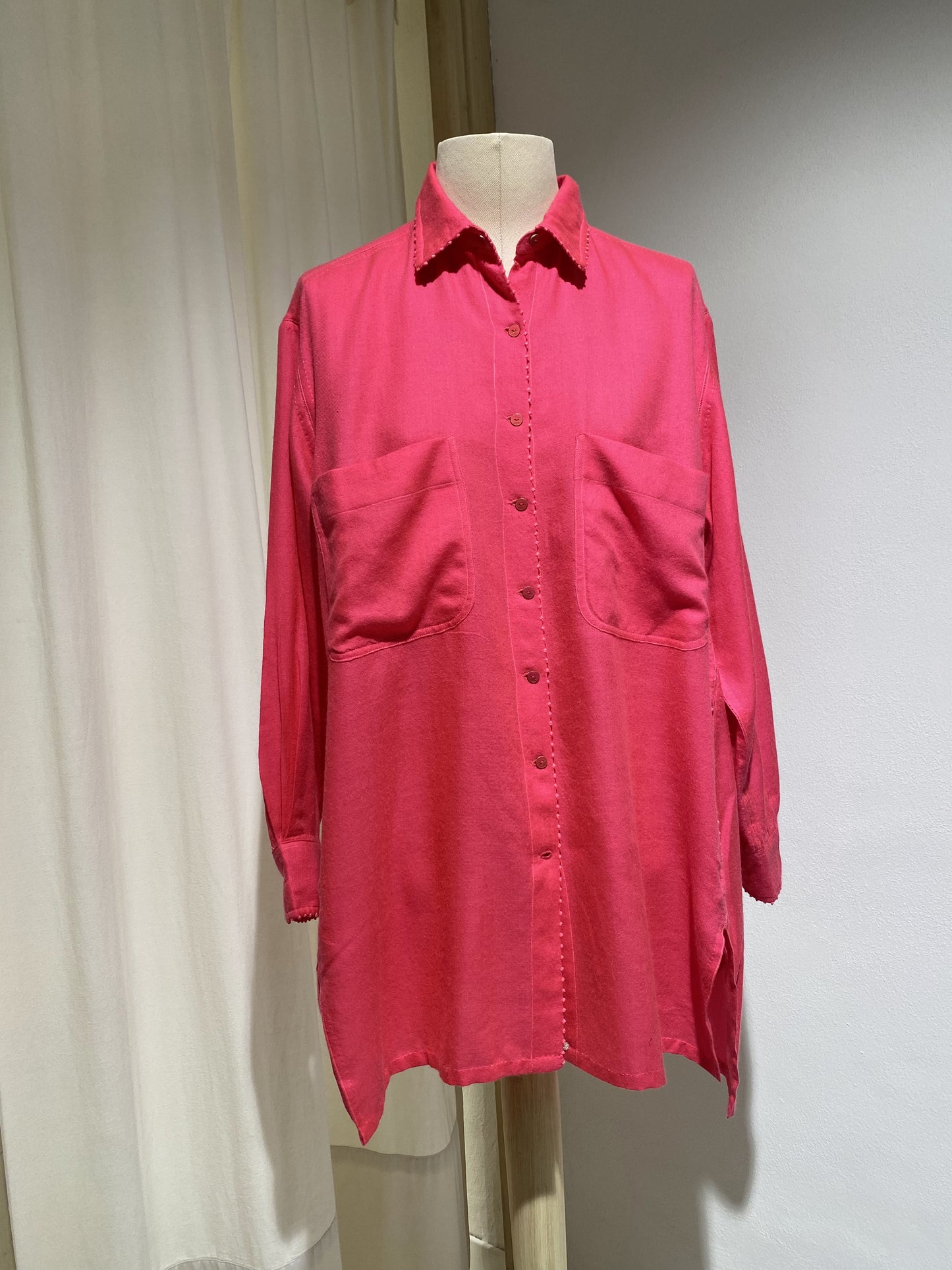 W SHIRT LONG SLEEVE PERO PINK GERANIO