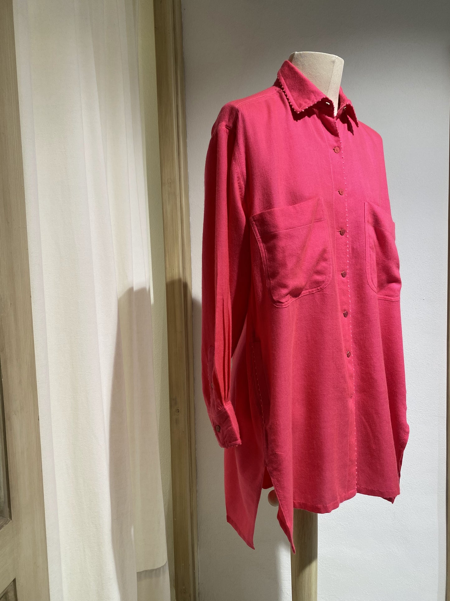 W SHIRT LONG SLEEVE PERO PINK GERANIO
