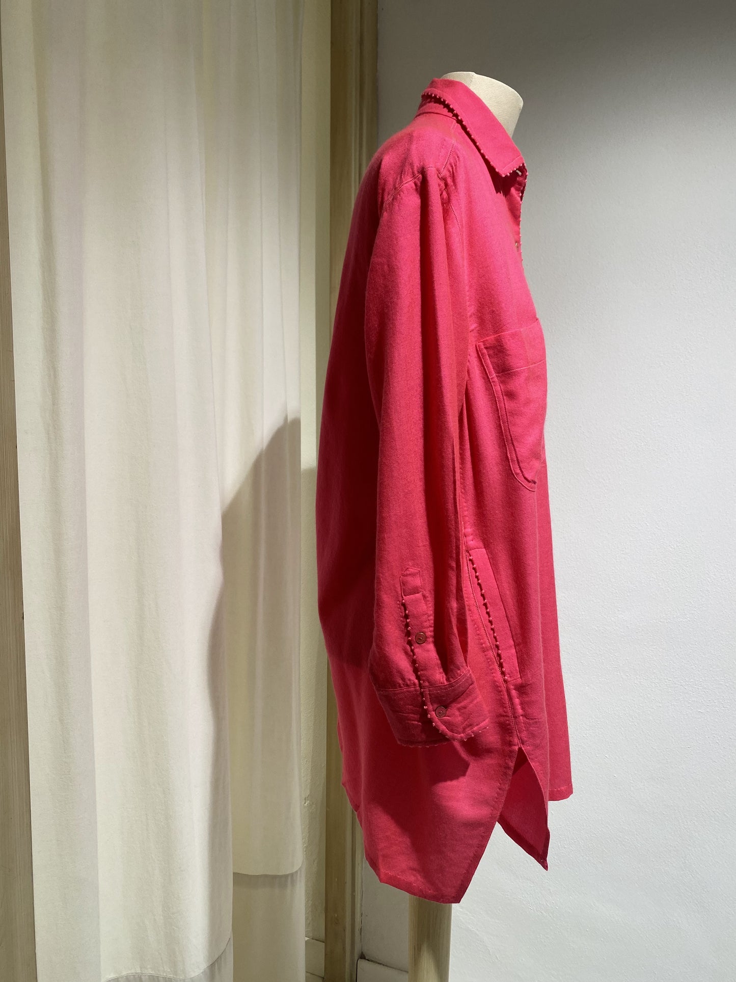 W SHIRT LONG SLEEVE PERO PINK GERANIO