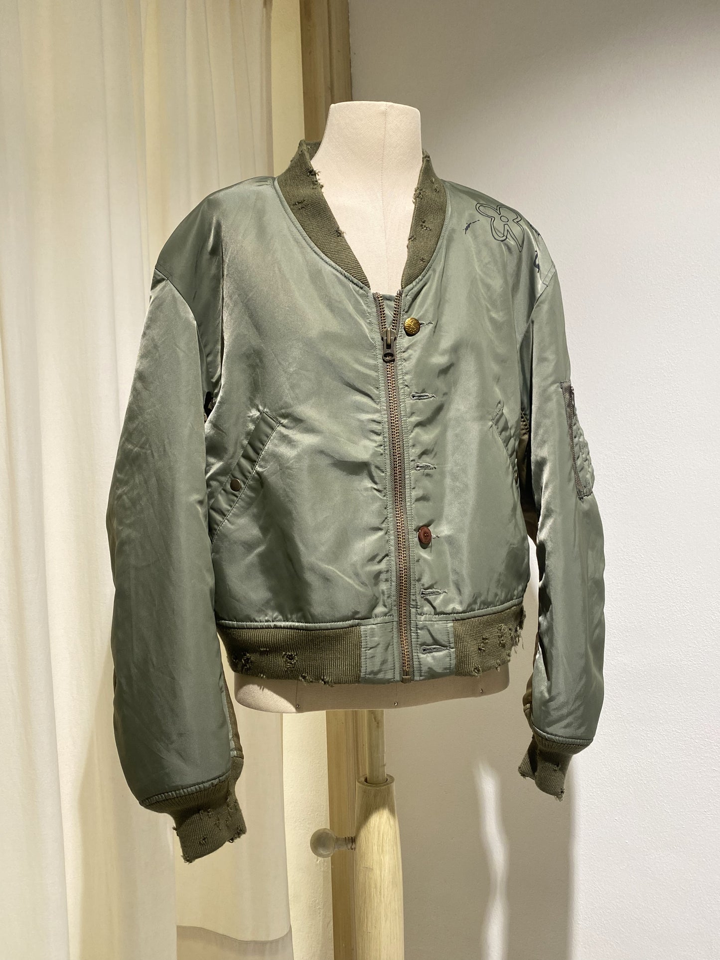 W BOMBER STAND ALONÉ MILITARY GREEN
