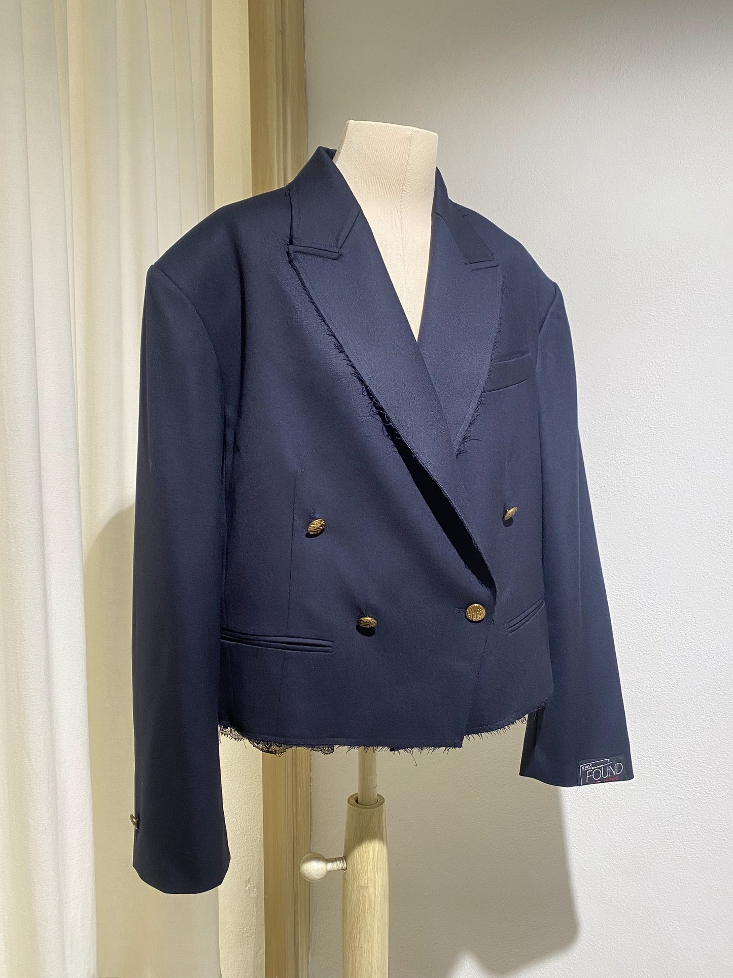 W TUXEDO BLAZER STAND ALONÉ NAVY BLUE