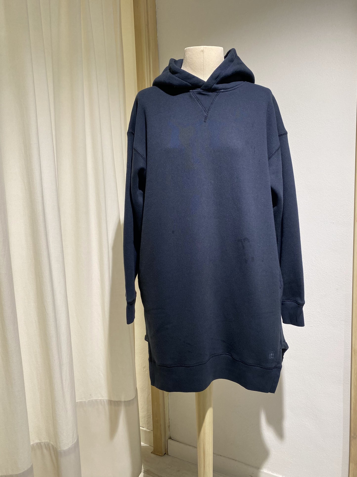 W HOODIE SWEATER DRESS BELLEROSE BLUE AMERICA