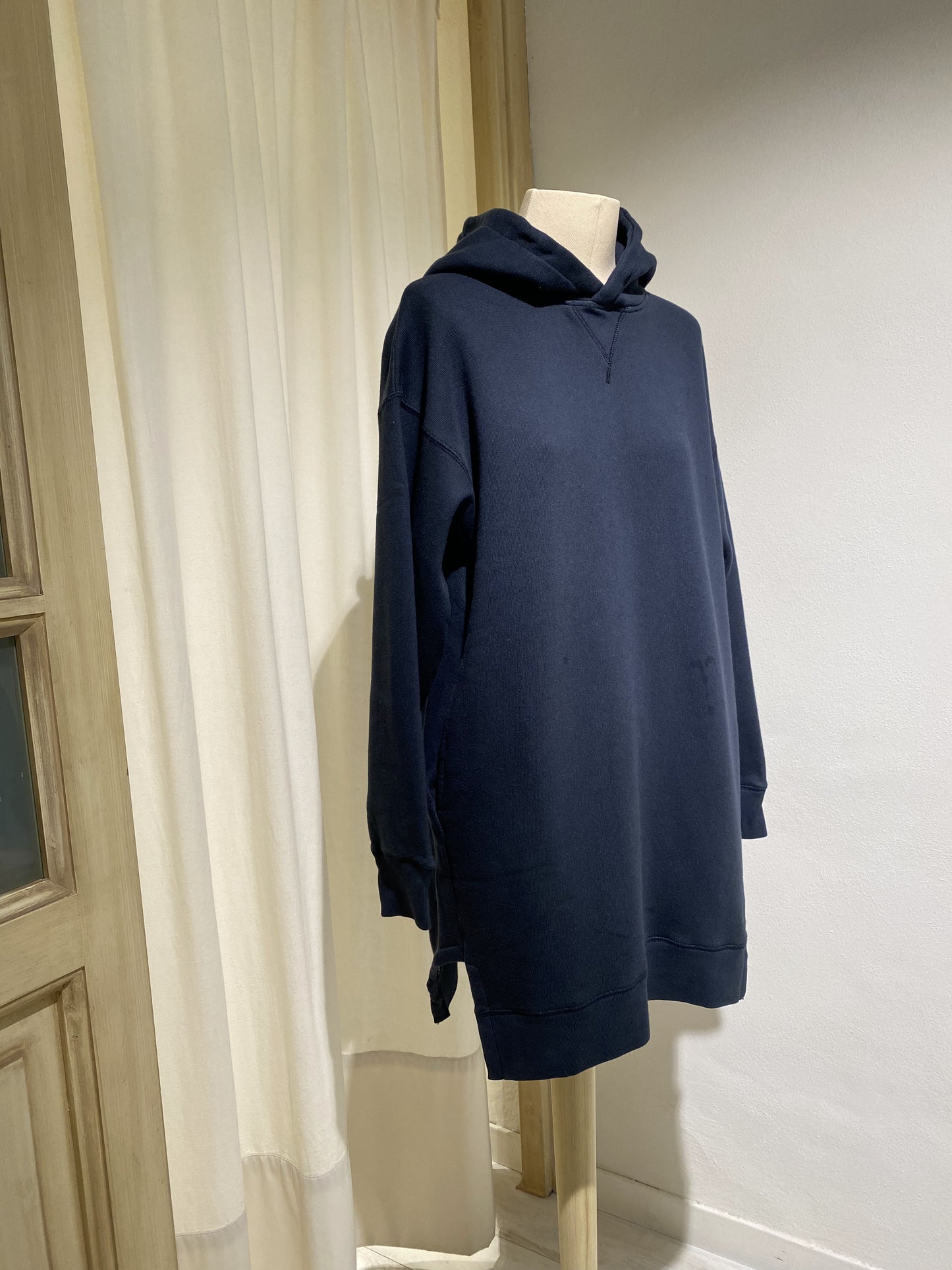 W HOODIE SWEATER DRESS BELLEROSE BLUE AMERICA