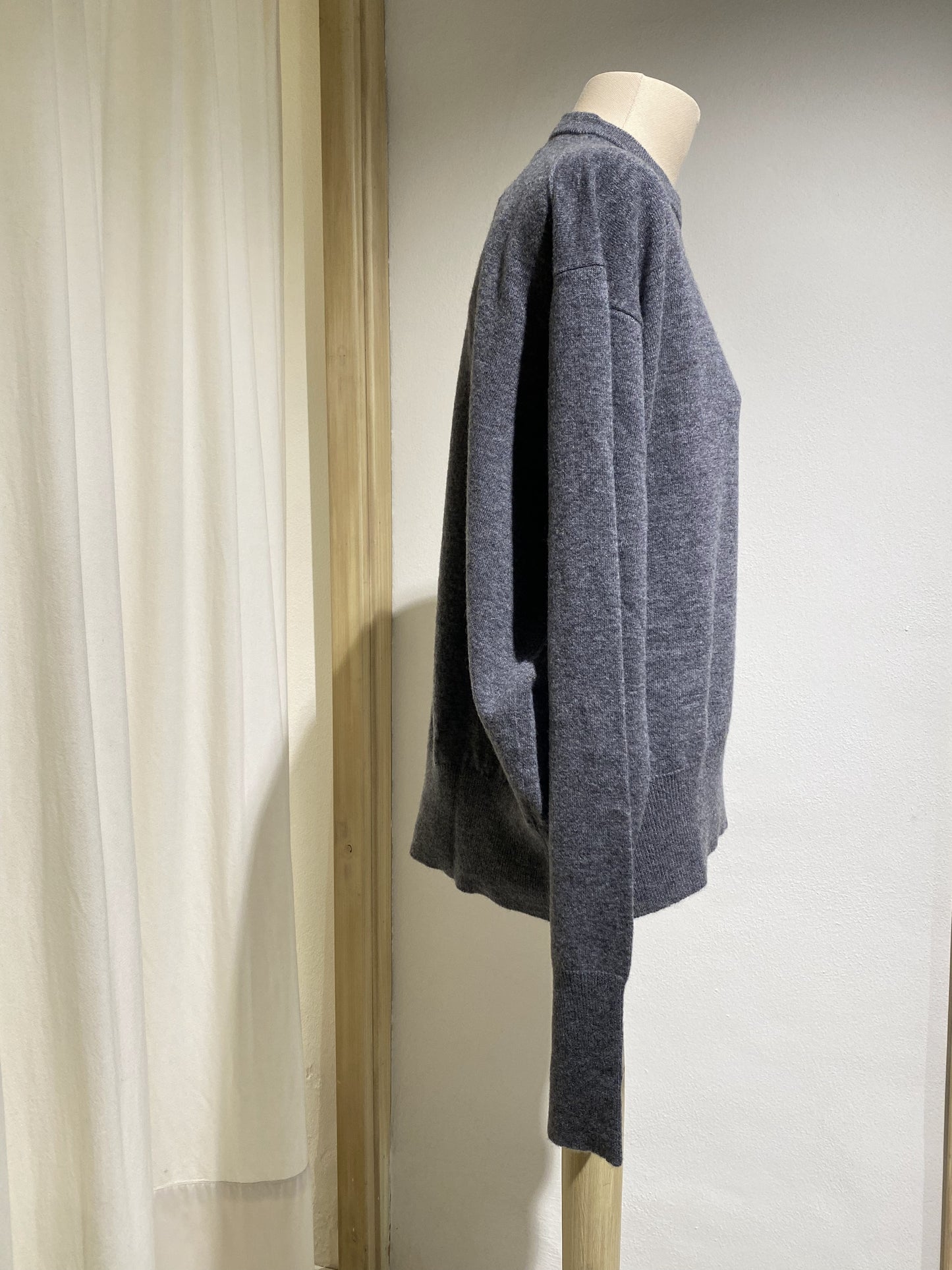 W SAN FRANCISCO PHIILI ROUND NECK KNIT - HEATHER GREY
