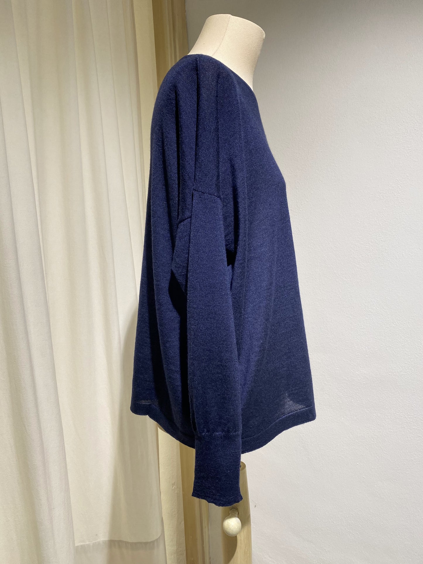 W KNITWEAR LONG SLEEVE MA RY YA NAVY BLUE