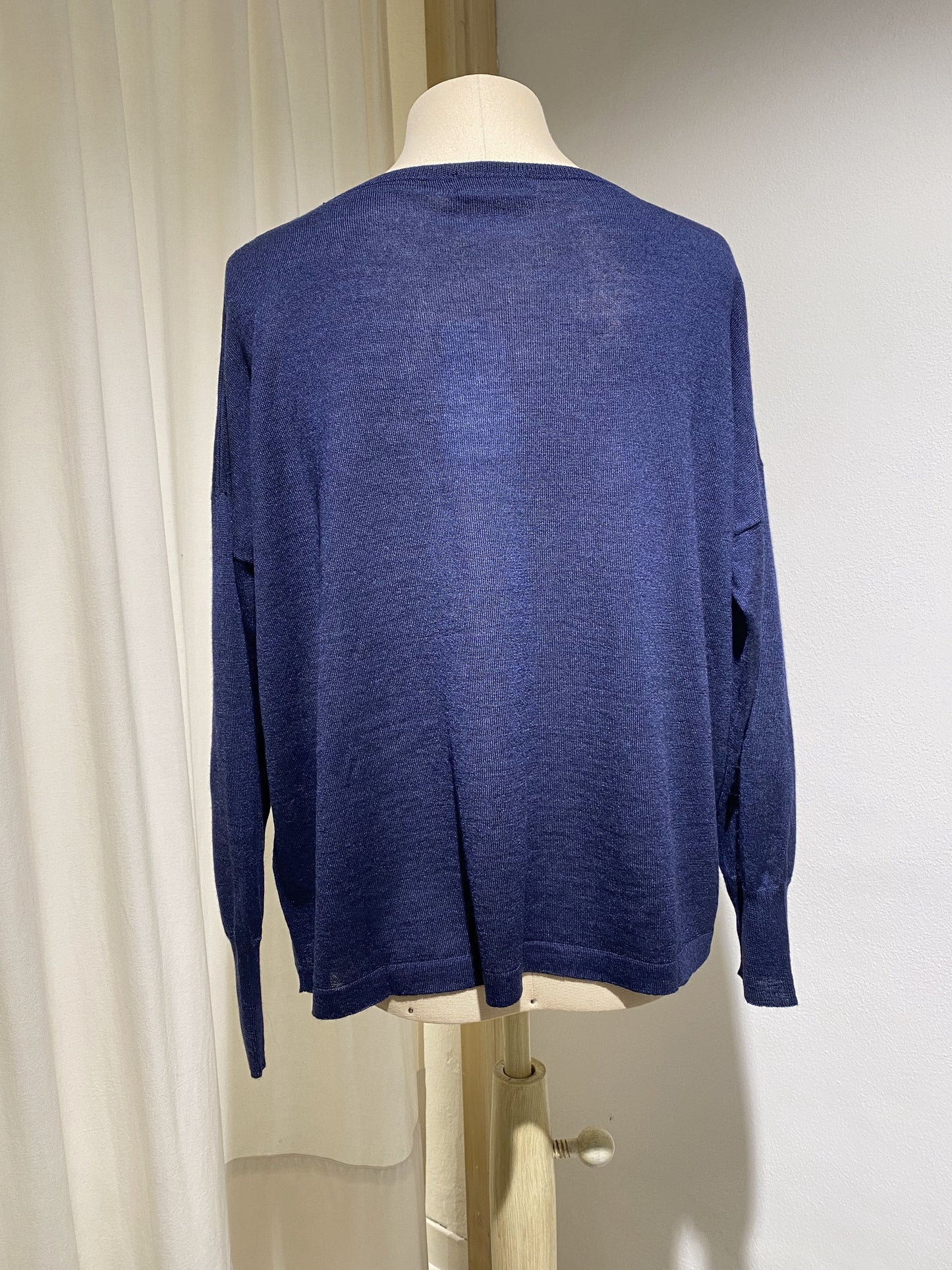 W KNITWEAR LONG SLEEVE MA RY YA NAVY BLUE