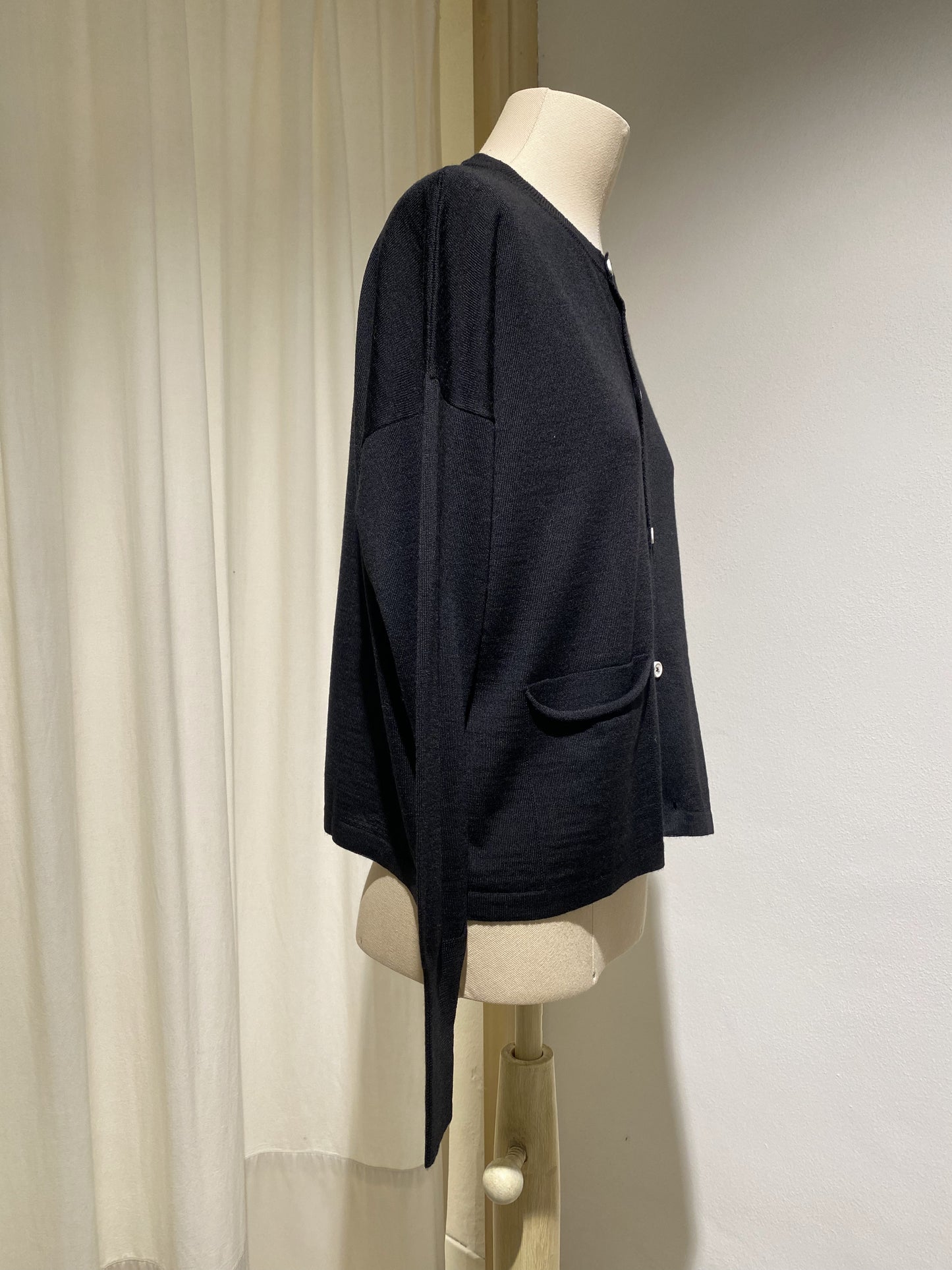 W CARDIGAN KNIT MA RY YA BLACK