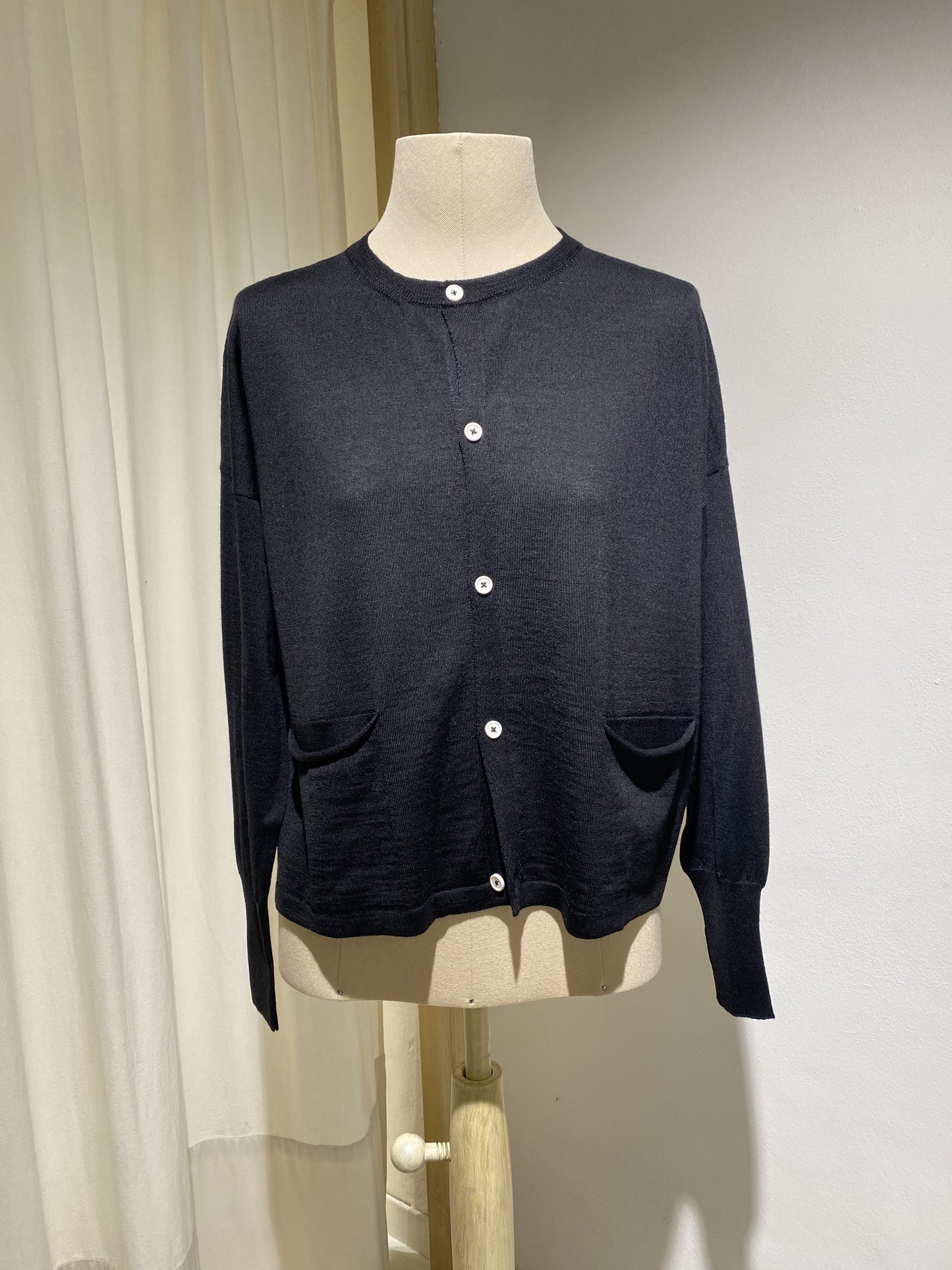 W CARDIGAN KNIT MA RY YA BLACK