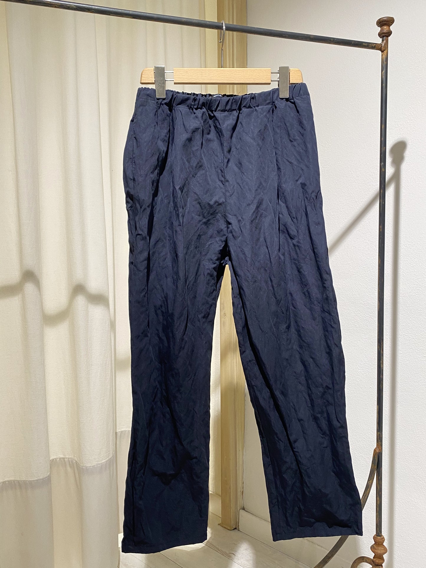 W ELASTIC WAIST TROUSERS APUTNOB NAVY