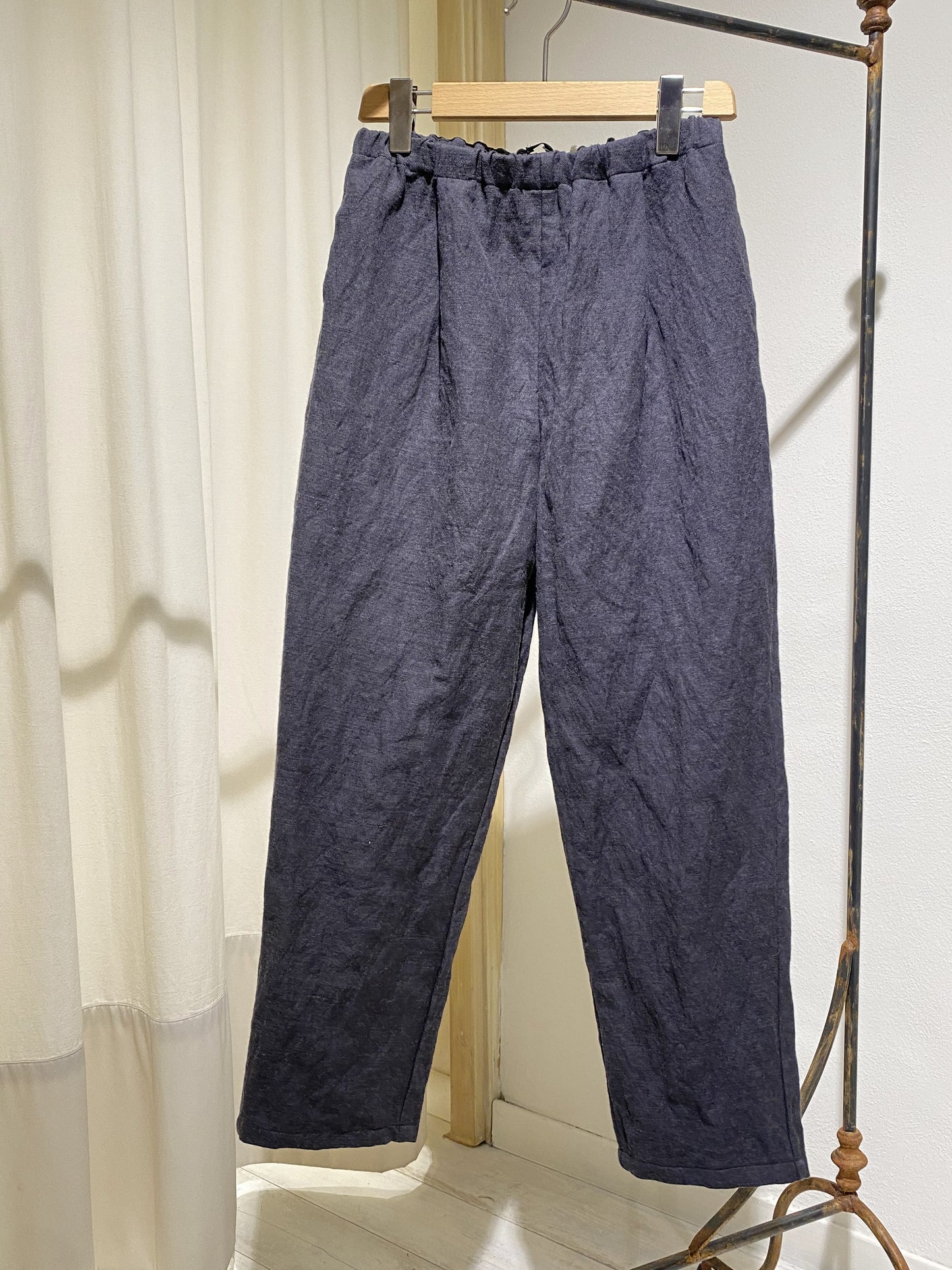 W ELASTIC WAIST TROUSERS APUTNOB GREY