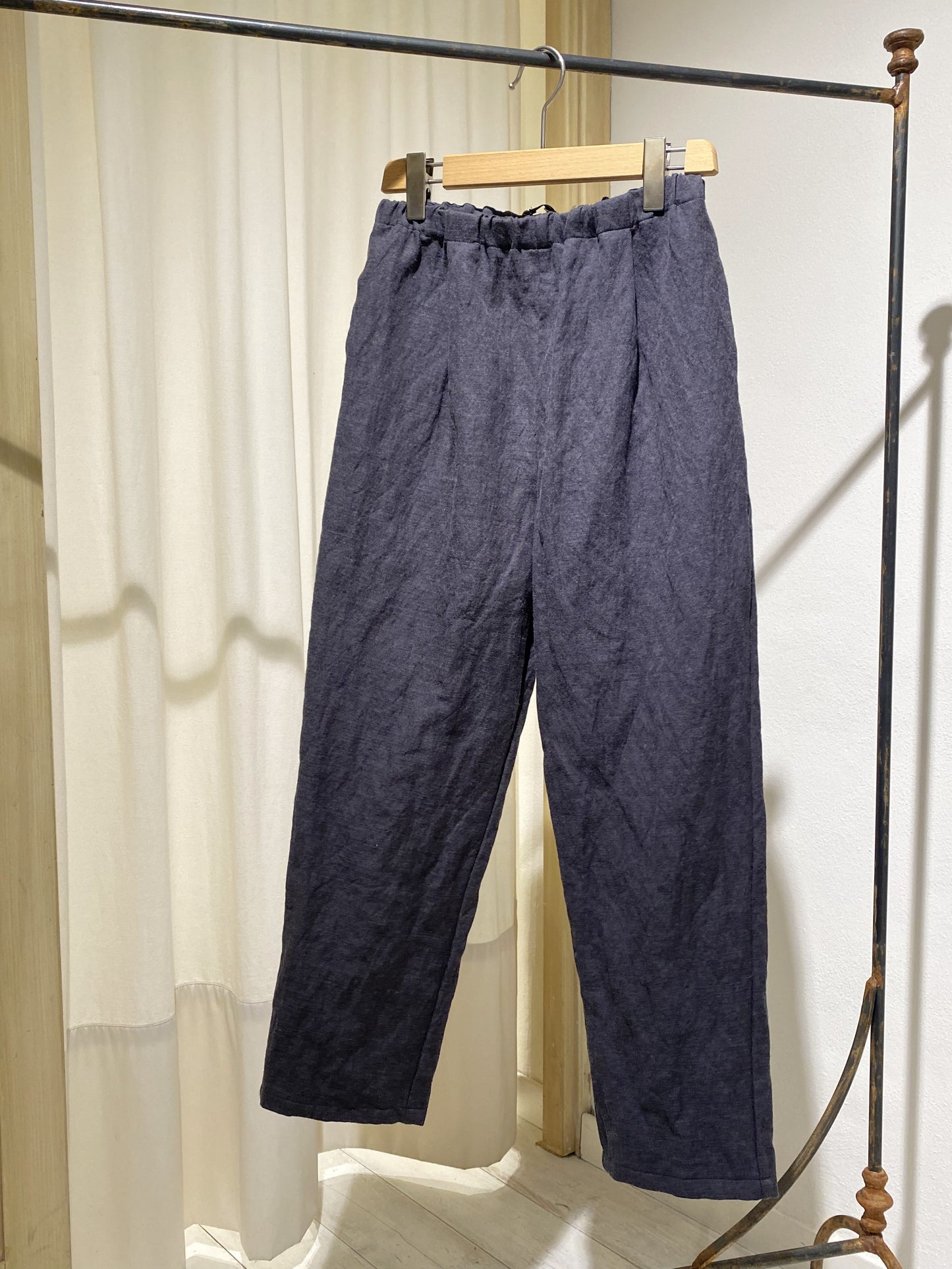 W ELASTIC WAIST TROUSERS APUTNOB GREY