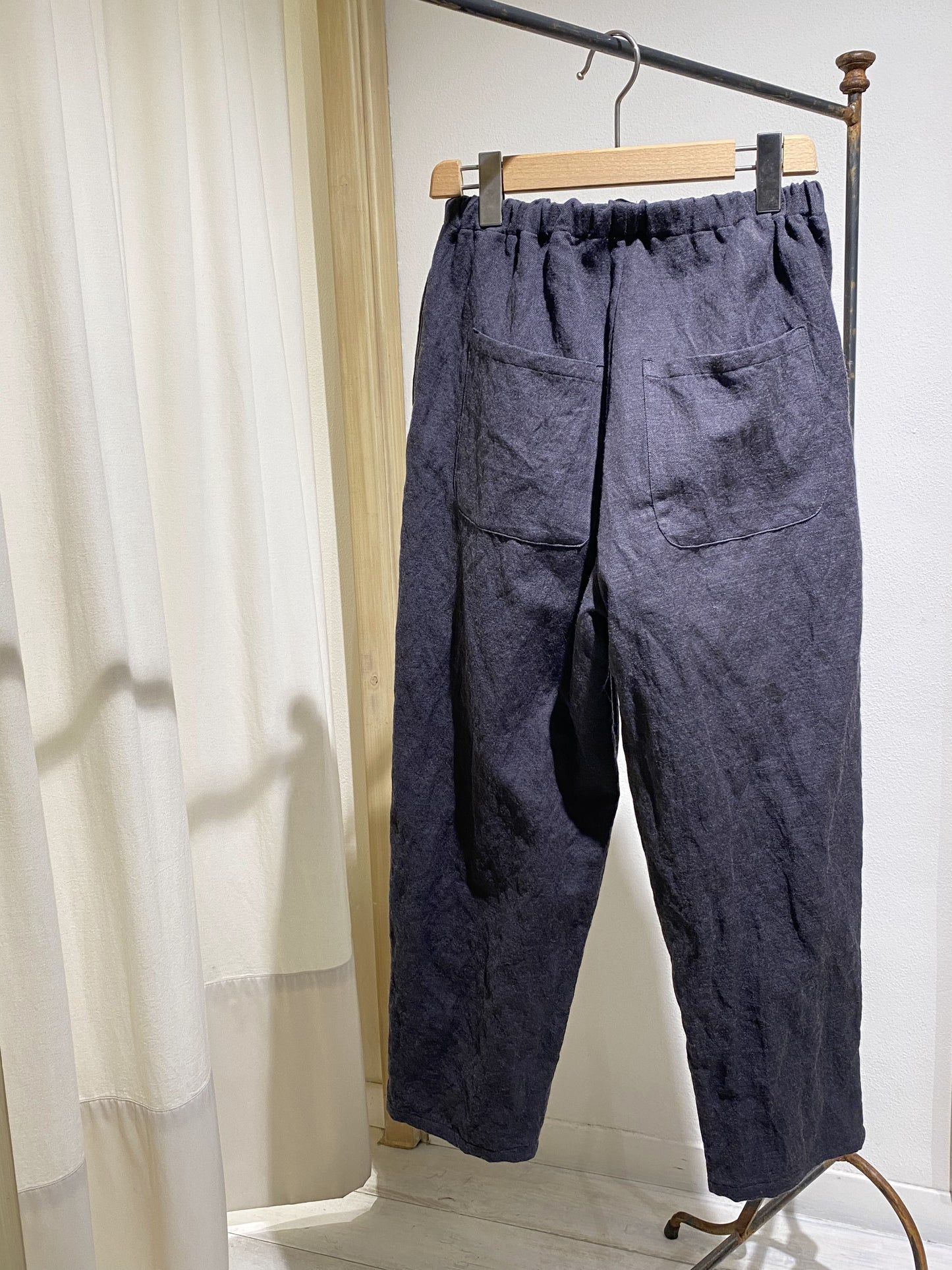 W ELASTIC WAIST TROUSERS APUTNOB GREY