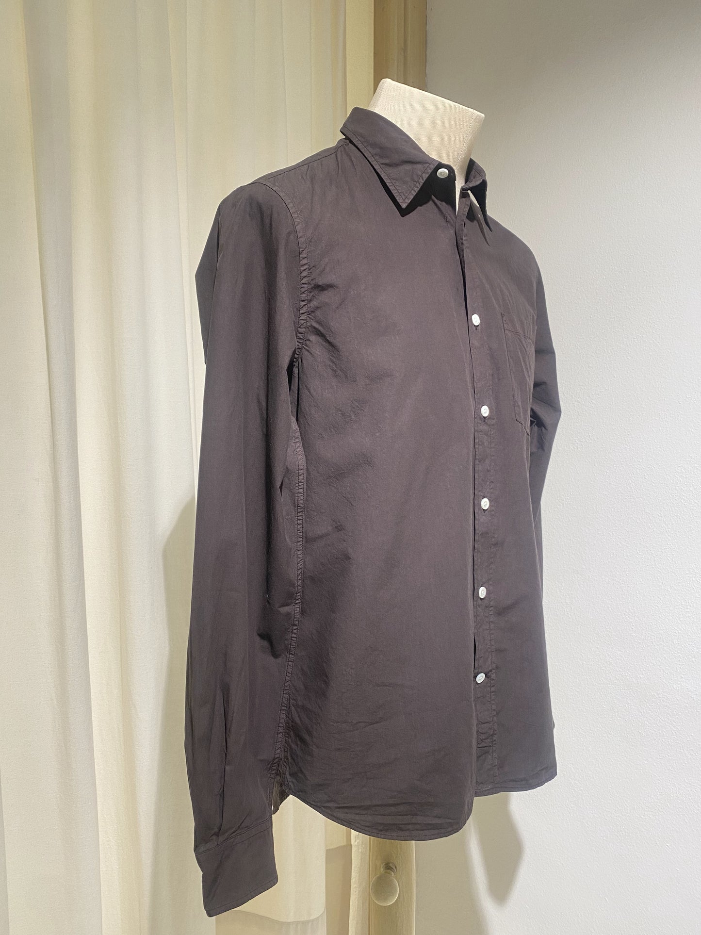 M OSVALD COTTON TENCEL SHIRT NORSE PROJECTS ESPRESSO