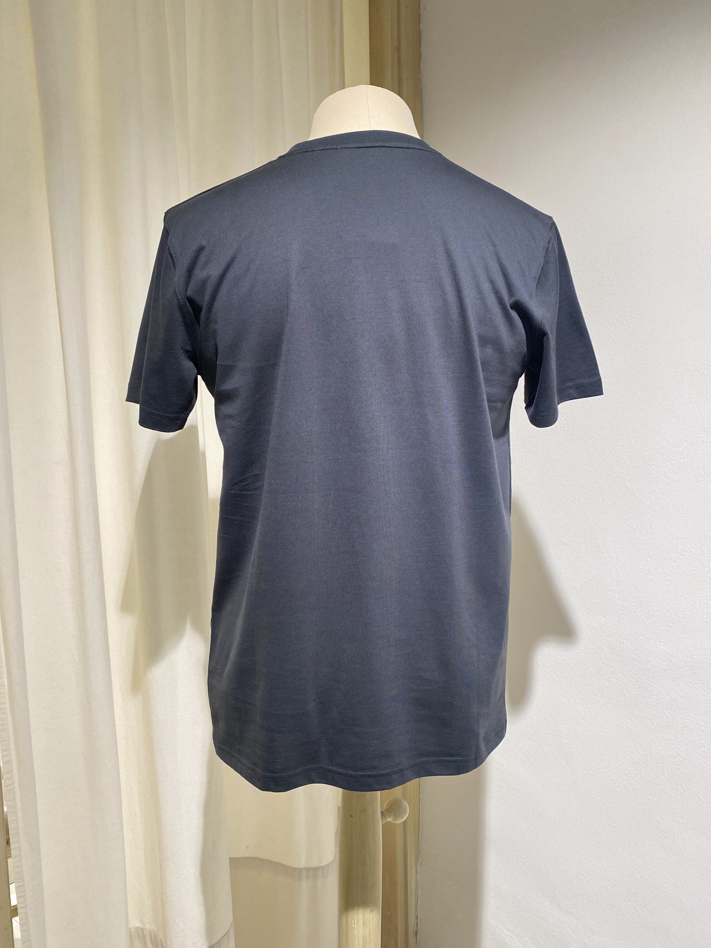 M NIELS T-SHIRT SLIM ORGANIC NORSE PROJECTS - BATTELSHIP GREY