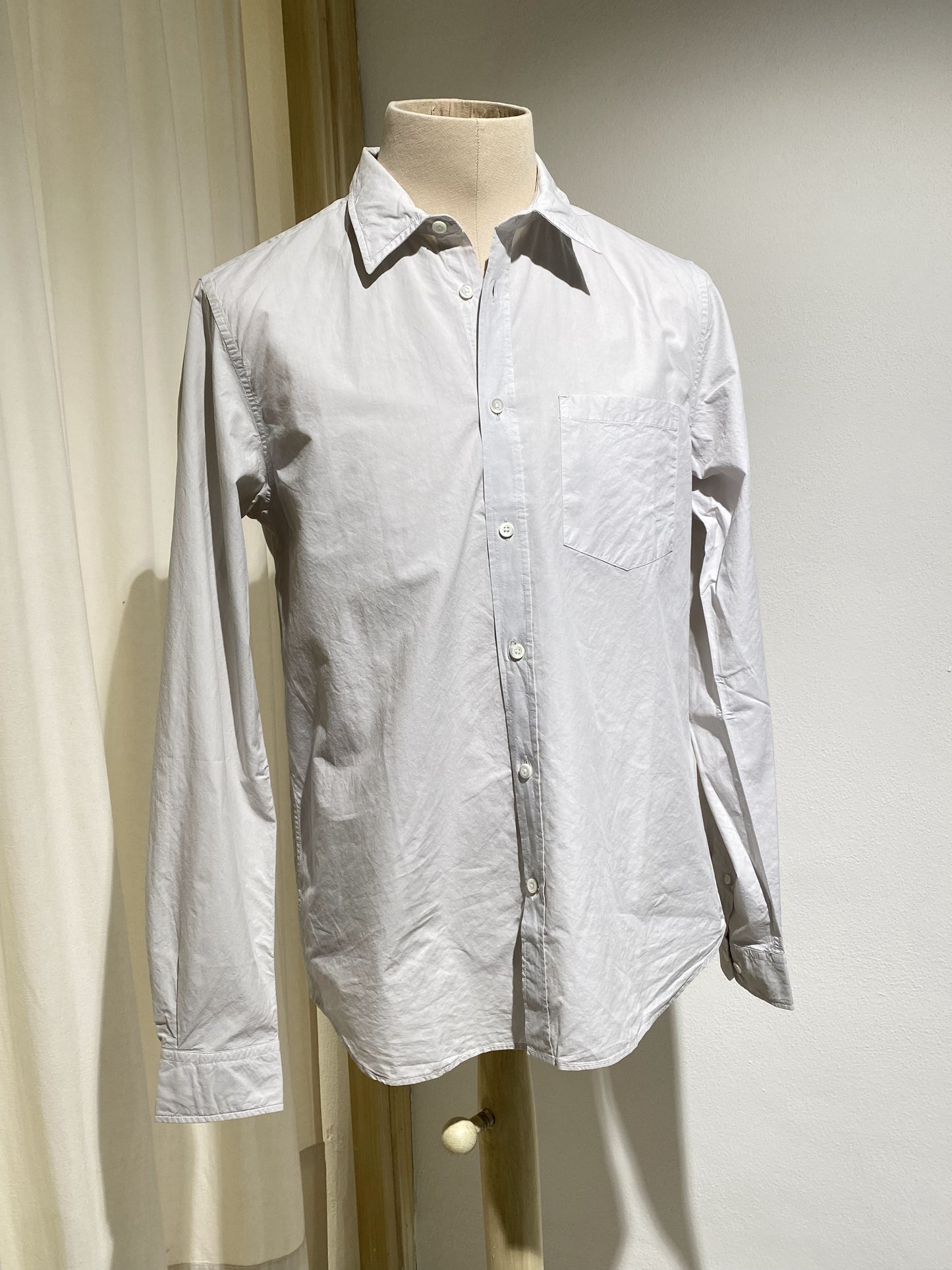 M OSVALD COTTON TENCEL SHIRT NORSE PROJECTS MARBLE WHITE