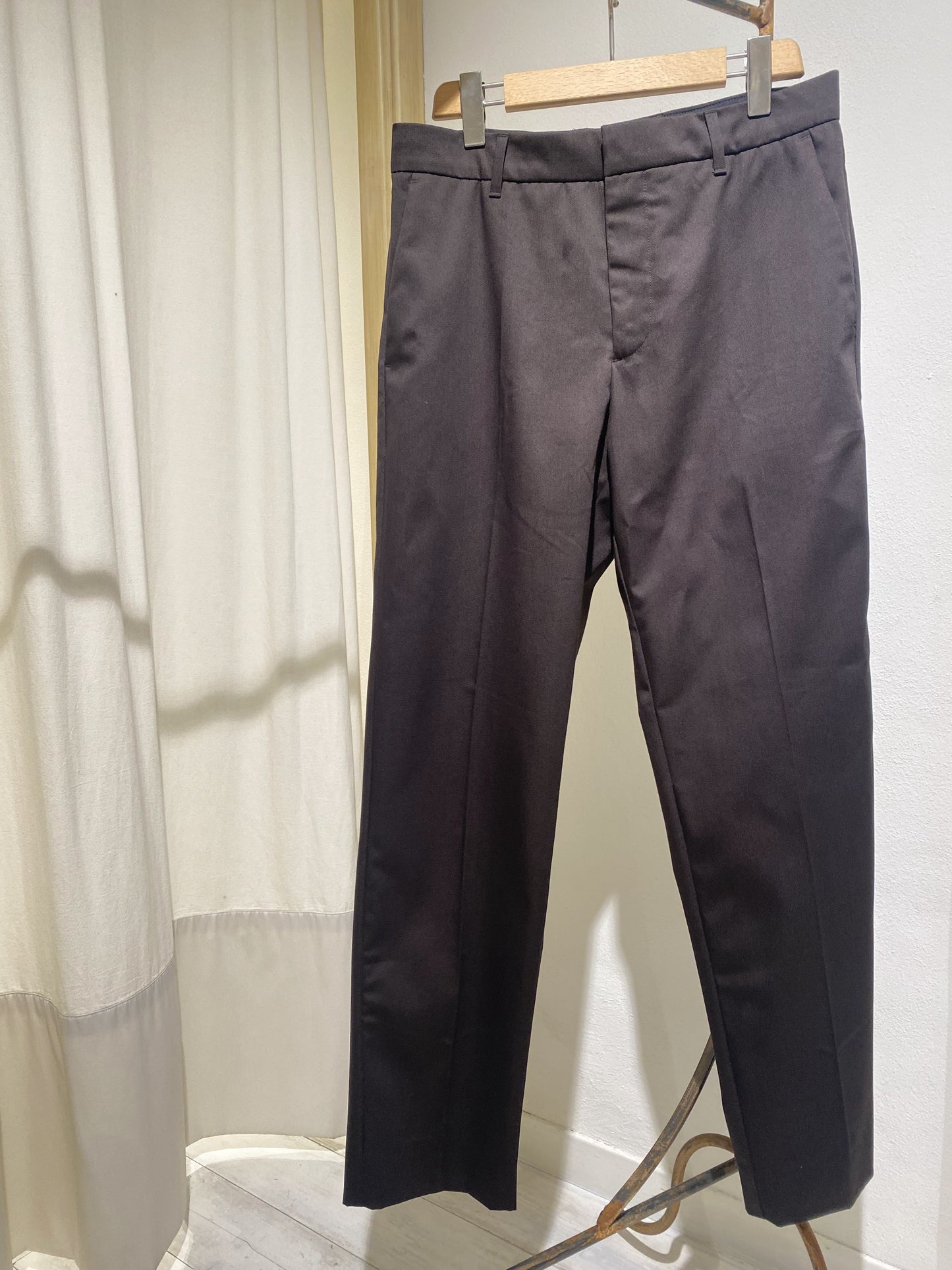 M ANDERSEN REG GABARDINE FLAT FRONT TROUSERS NORSE PROJECTS ESPRESSO
