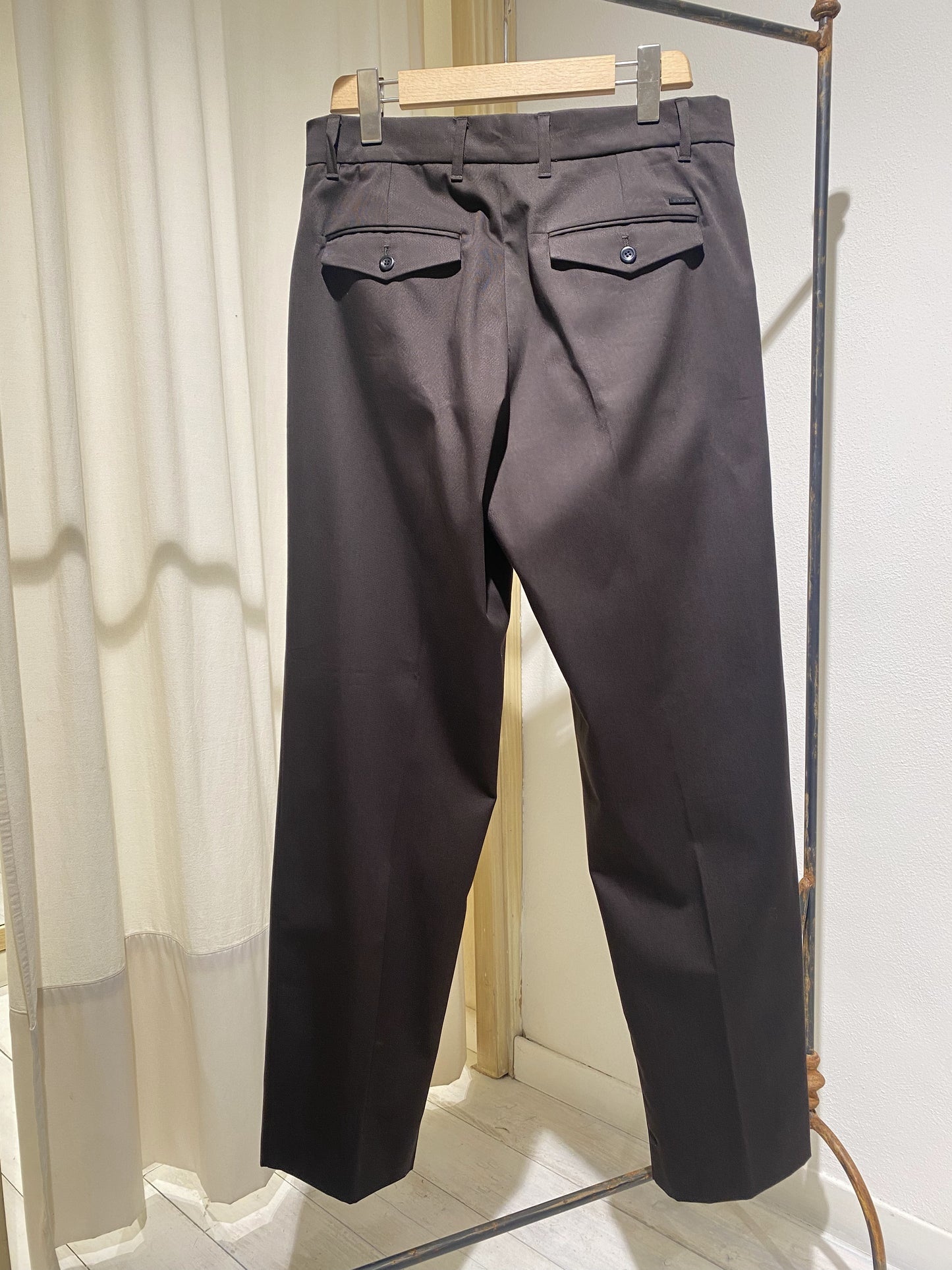 M ANDERSEN REG GABARDINE FLAT FRONT TROUSERS NORSE PROJECTS ESPRESSO