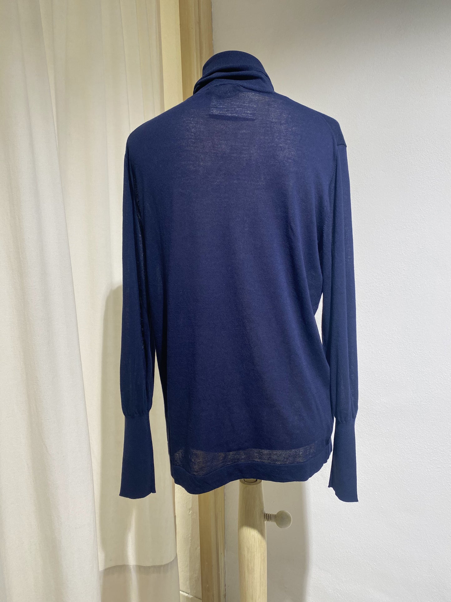 W NILO FINE CREPE COTTONE STUDIO NICHOLSON DARKEST NAVY