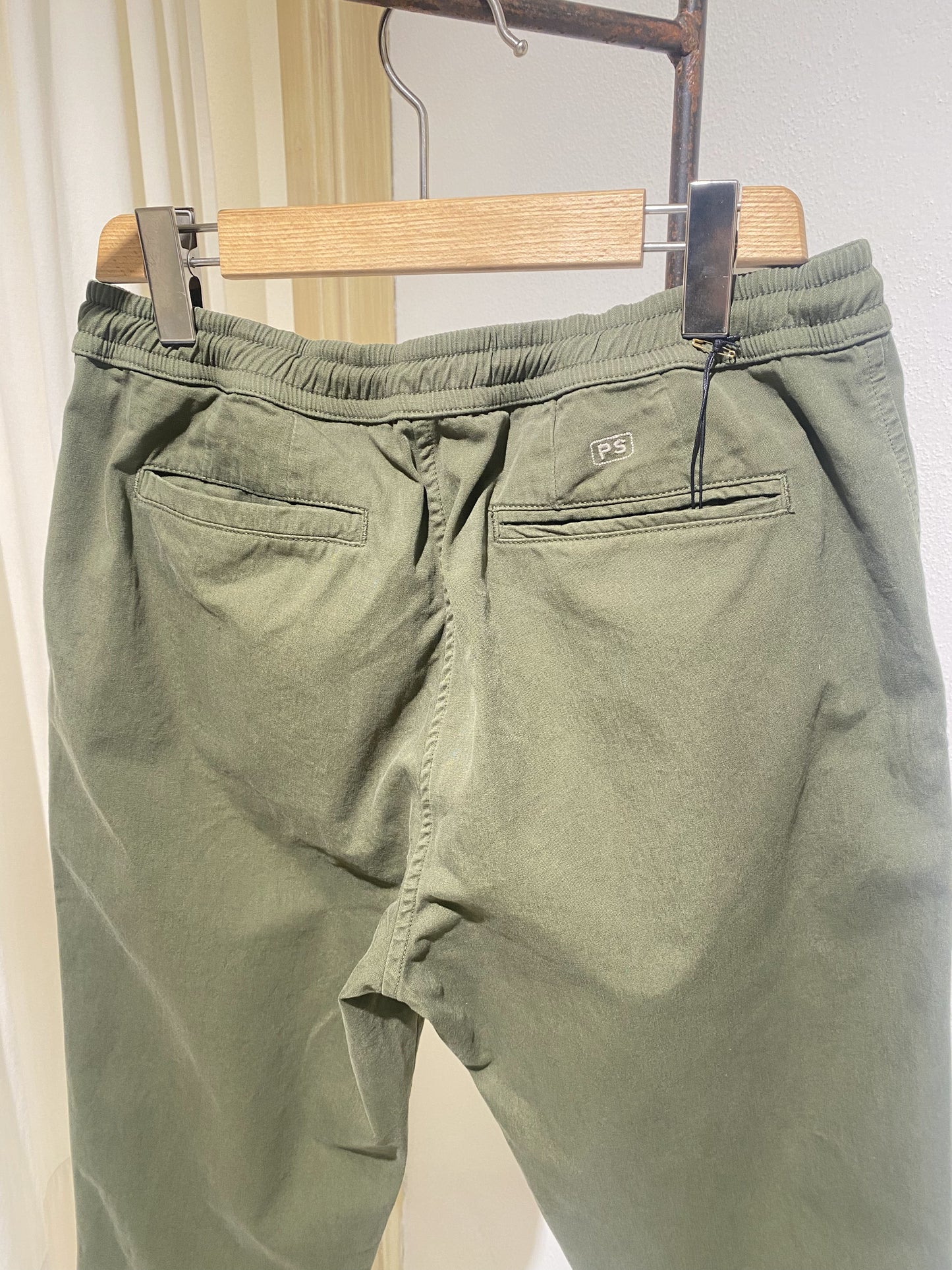 M DRAWSTRING TROUSER PS PAUL SMITH MILITARY GREEN