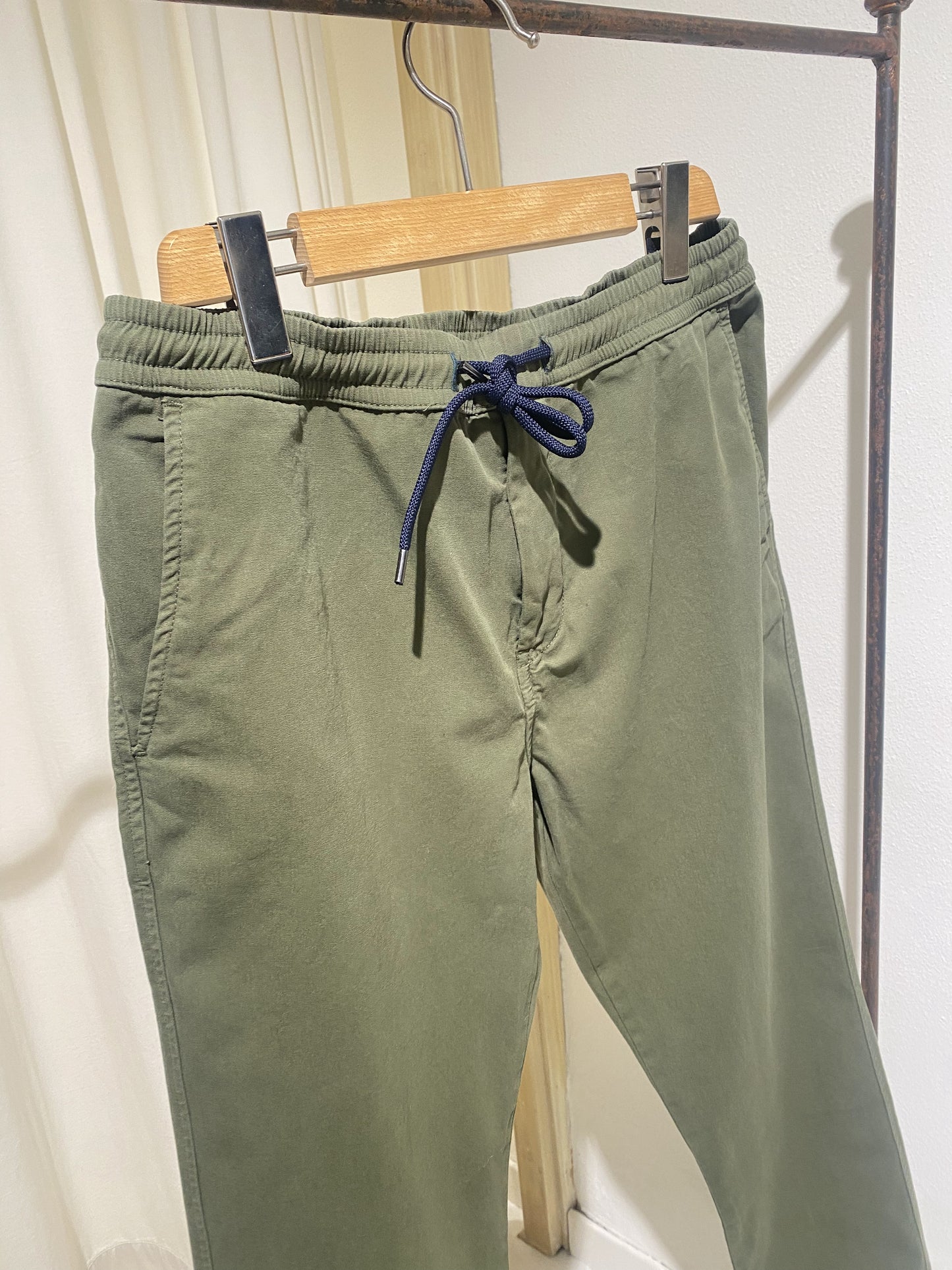M DRAWSTRING TROUSER PS PAUL SMITH MILITARY GREEN