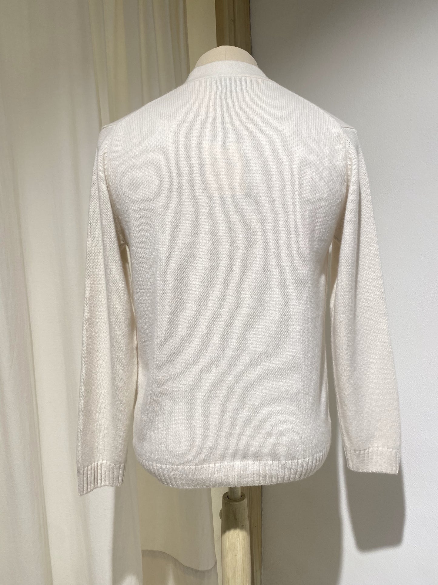 M CARDIGAN CASHMERE DANIELE FIESOLI MILK