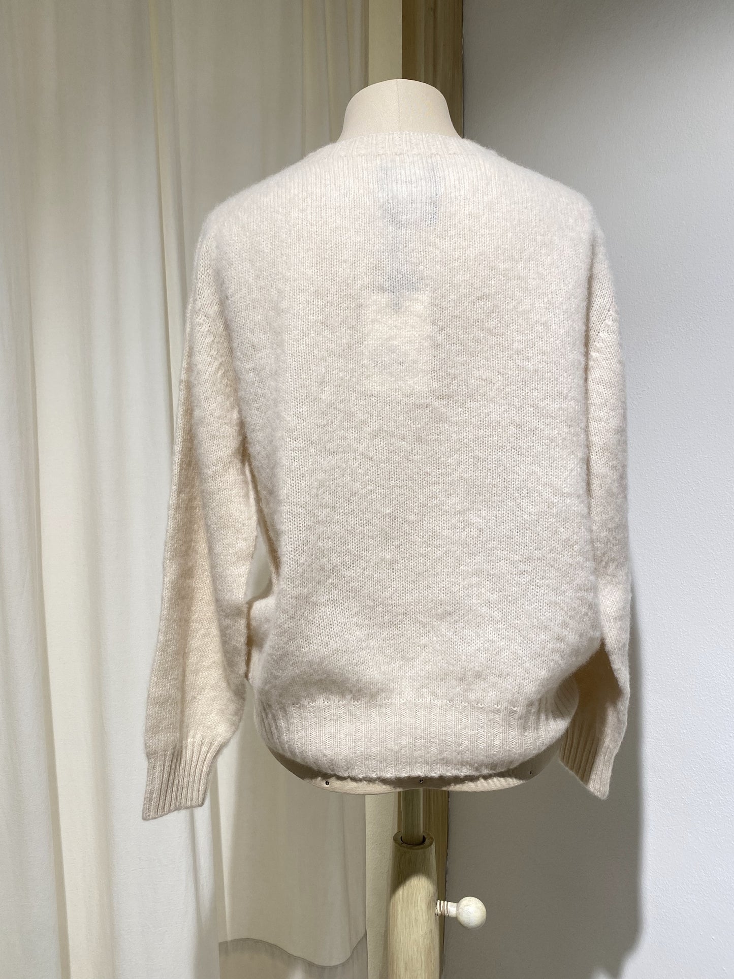 W FOREVERNEVERMORE HOWLIN' roundneck KNITWEAR ECRU