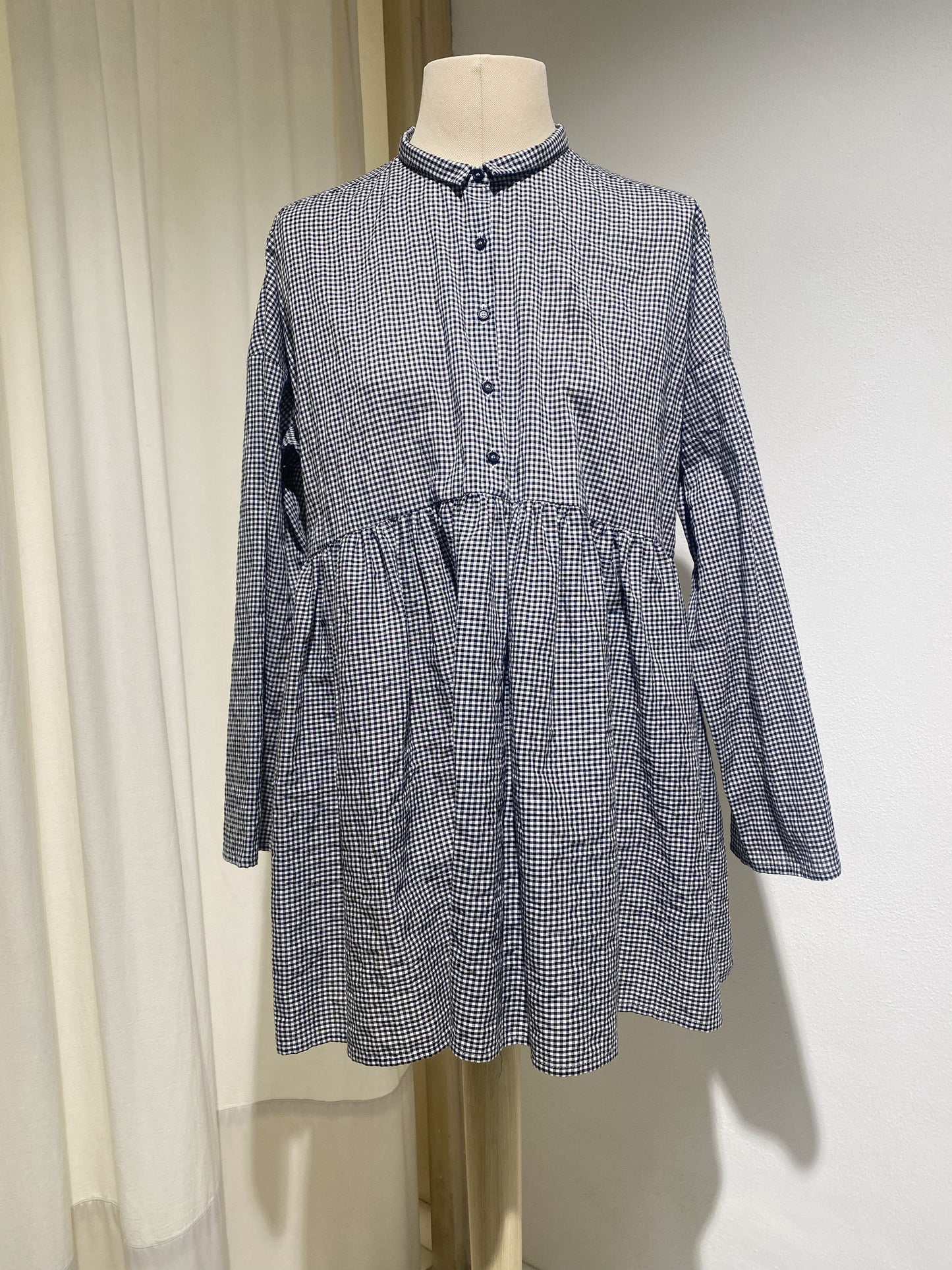 W BLOUSE APUNTOB BLACK/WHITE