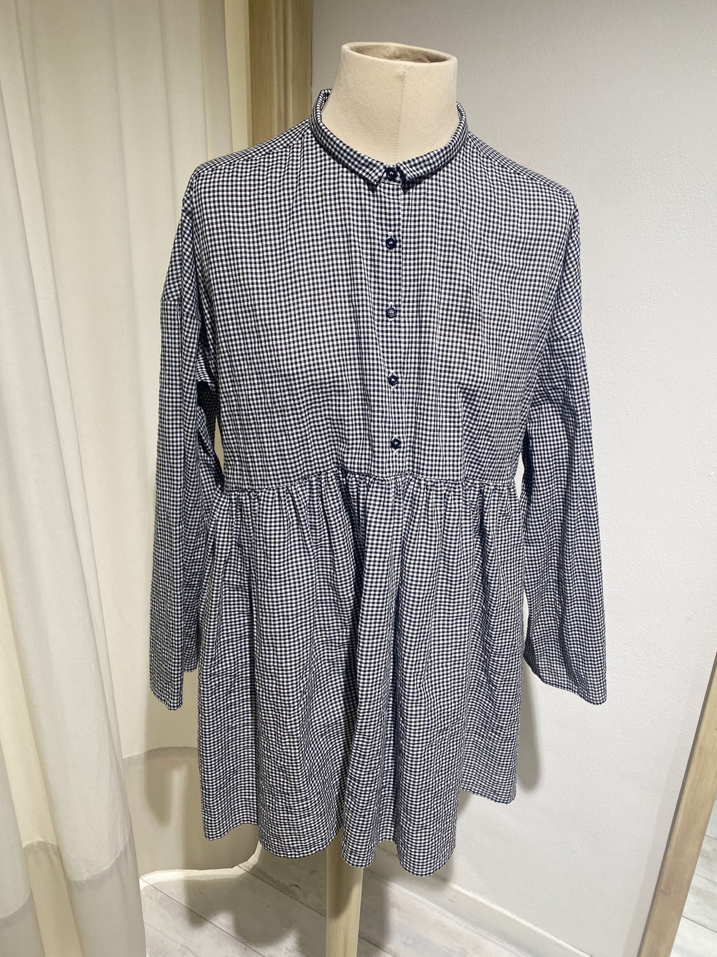 W BLOUSE APUNTOB BLACK/WHITE
