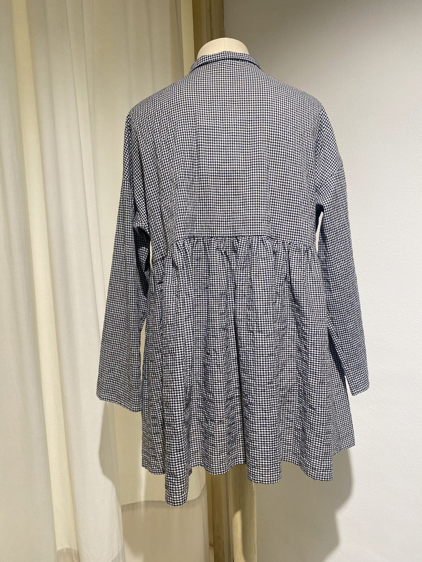 W BLOUSE APUNTOB BLACK/WHITE