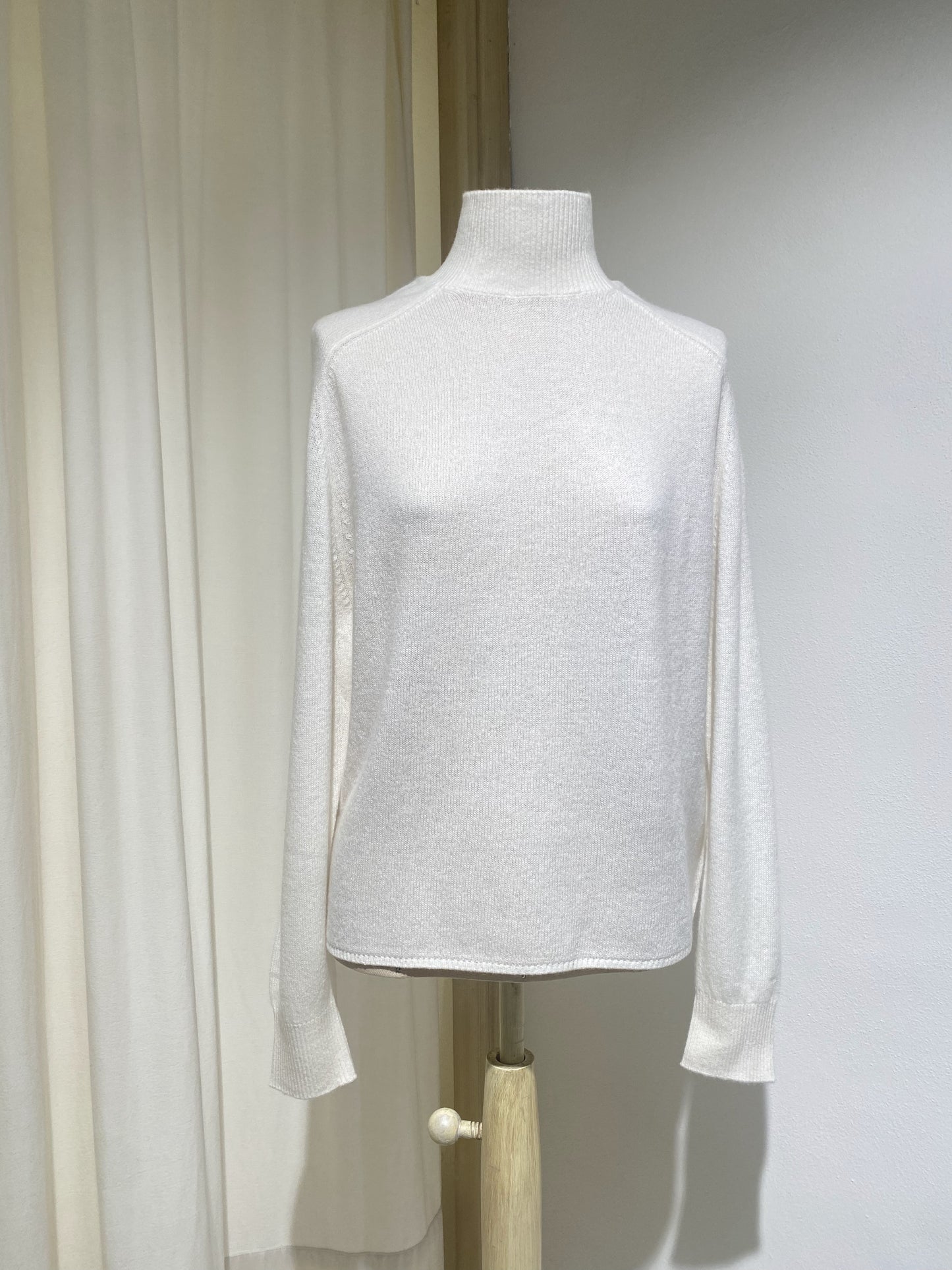 W KNITWEAR TURTLE NECK FORTE FORTE MILK
