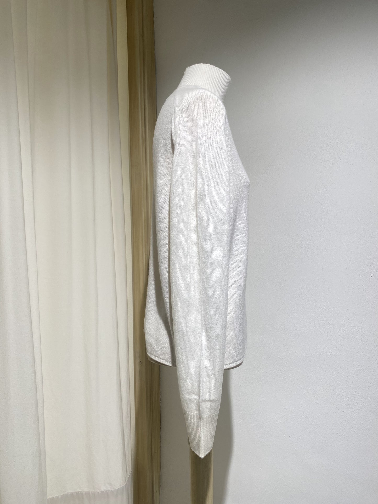 W KNITWEAR TURTLE NECK FORTE FORTE MILK