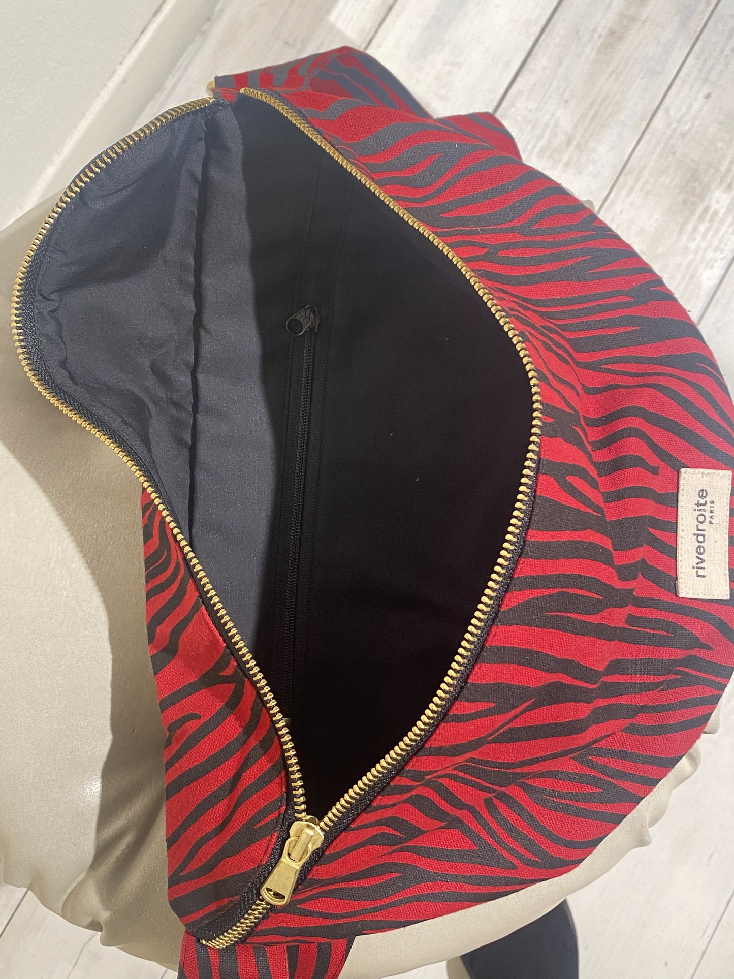 W CUSTINE XL THE WAIST BAG RED ZEBRA