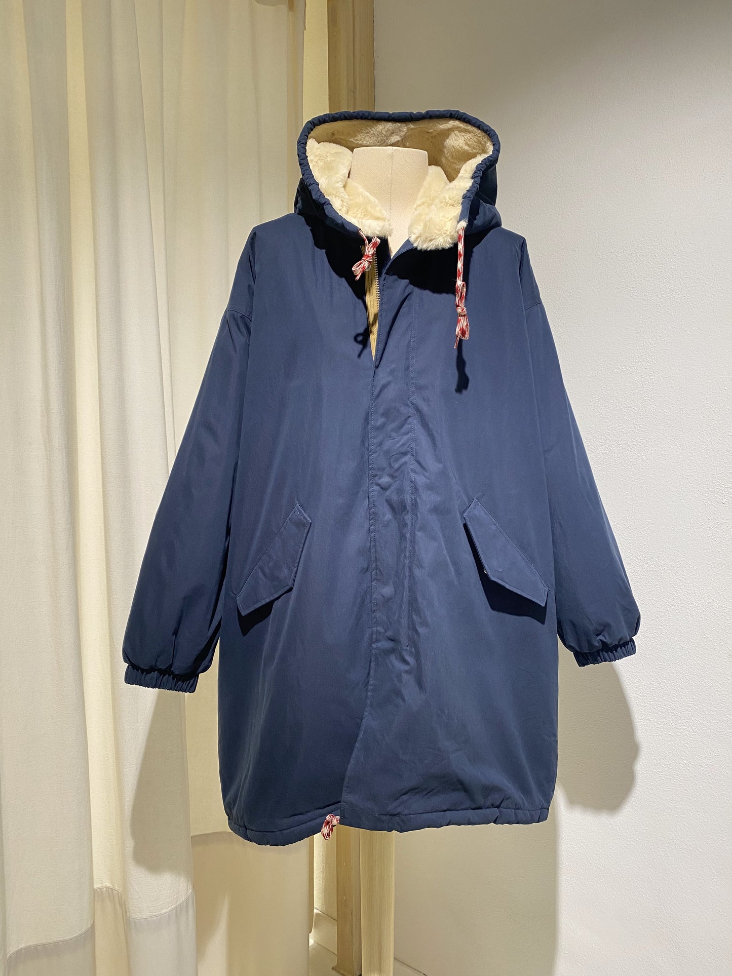 W LAOS PARKA BELLEROSE NAVY