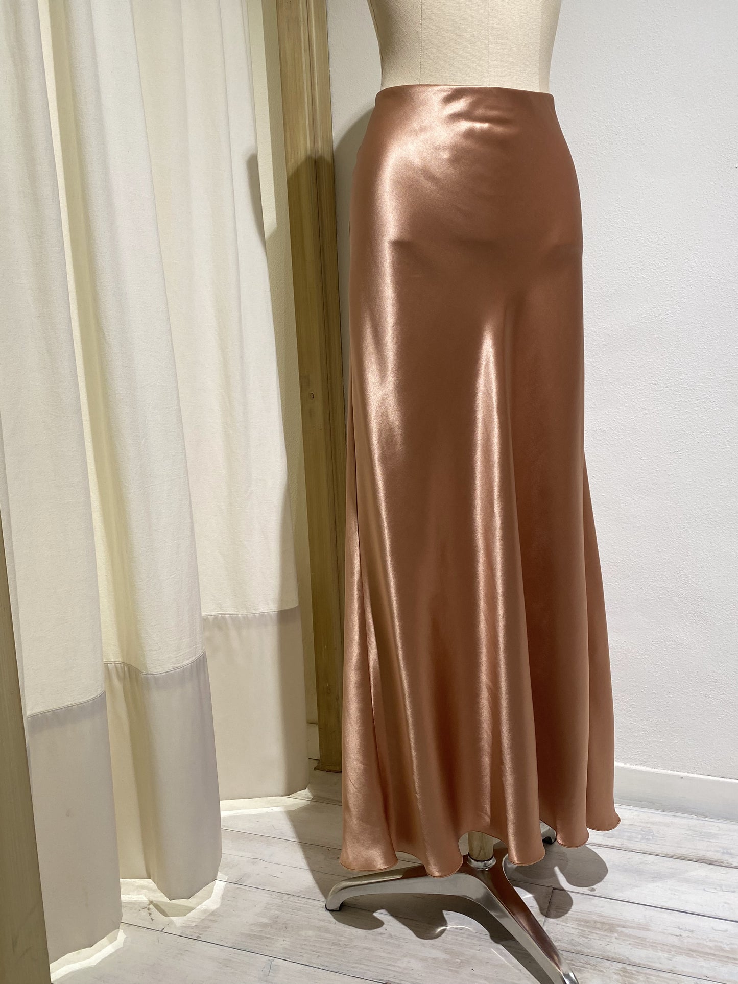 W SKIRT SATIN FORTE FORTE COPPER