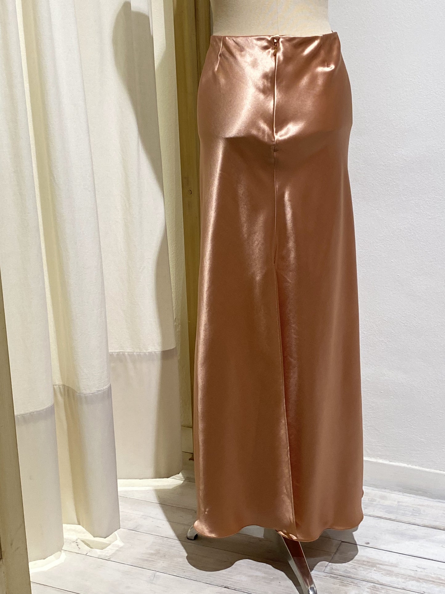 W SKIRT SATIN FORTE FORTE COPPER